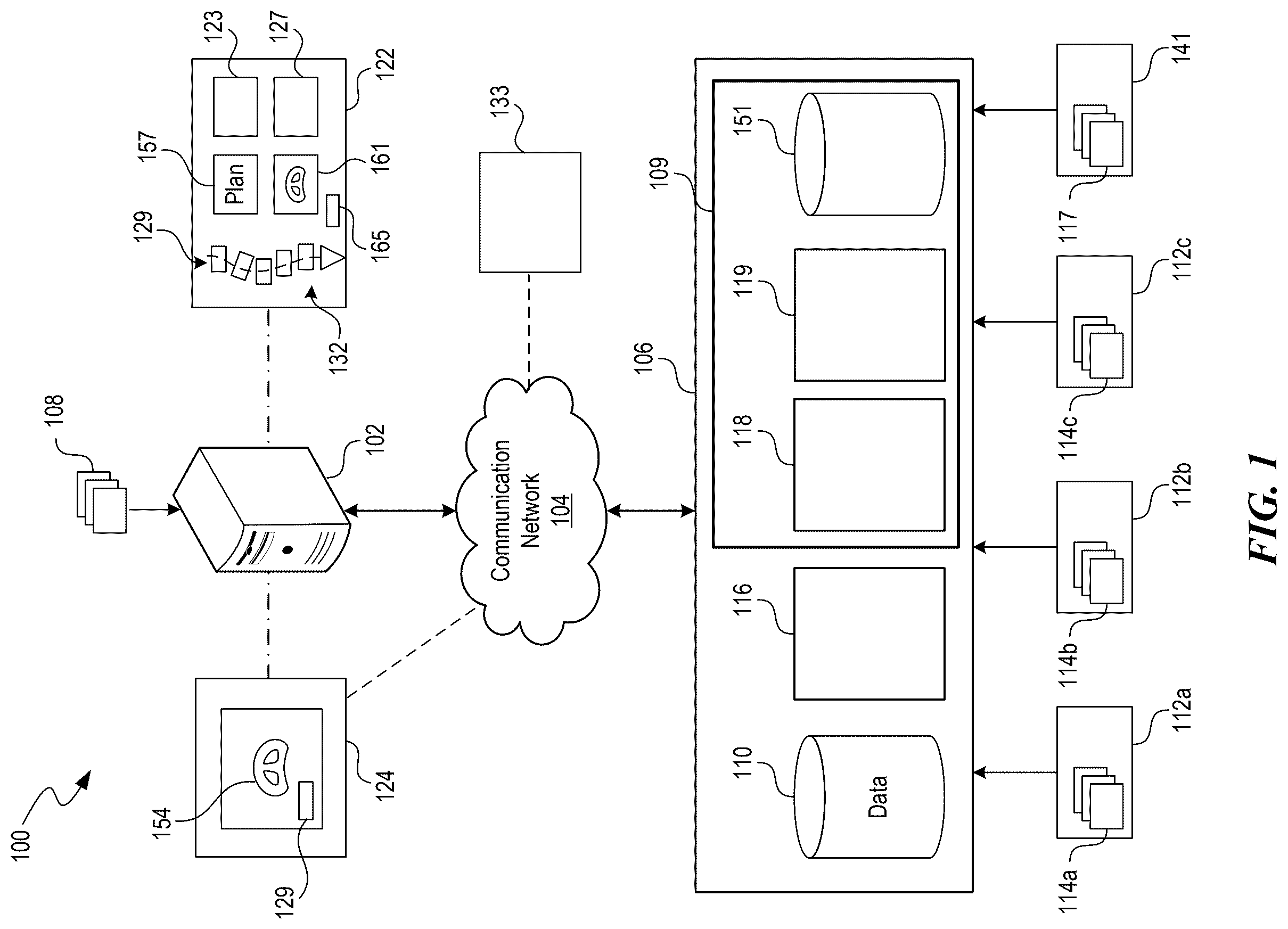 Patent US12588951 — Patient-specific implant design and manufacturing system with a surgical implant positioning manager — Figure 1