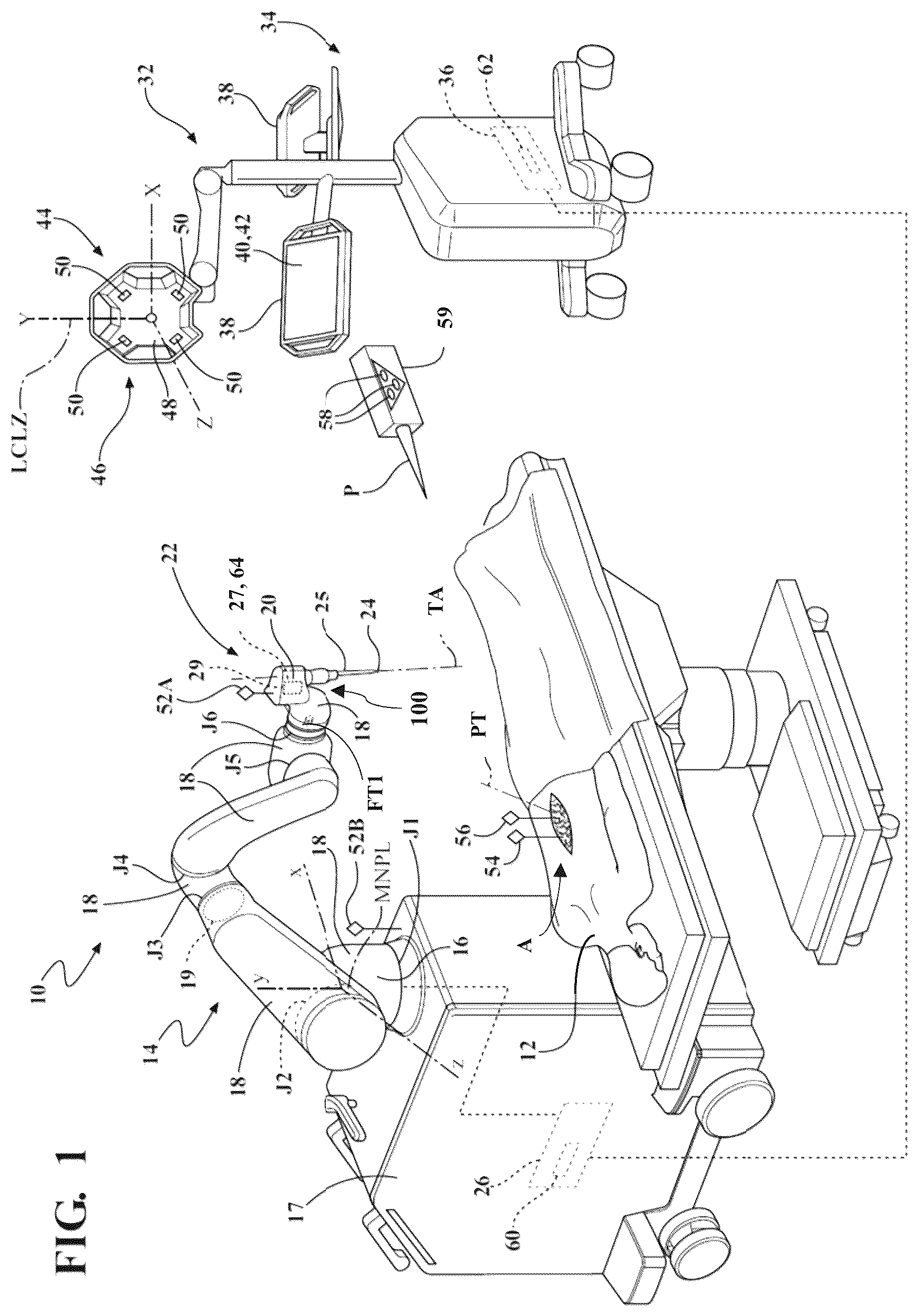 Patent US12588957 — Surgical robotic system with compliance mechanism — Figure 1