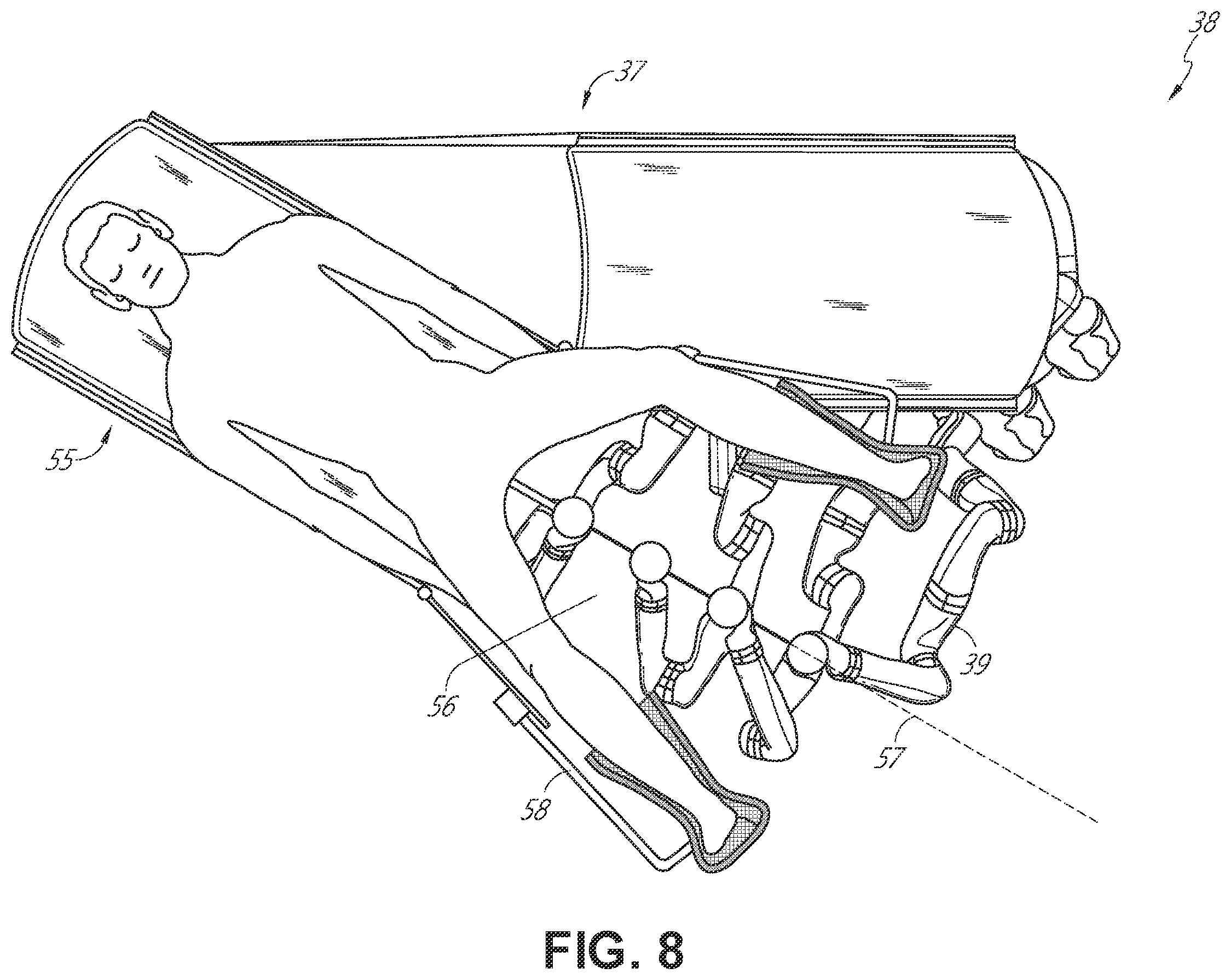 Patent US12588959 Figure 8 – Surgical instrument with magnetic sensing