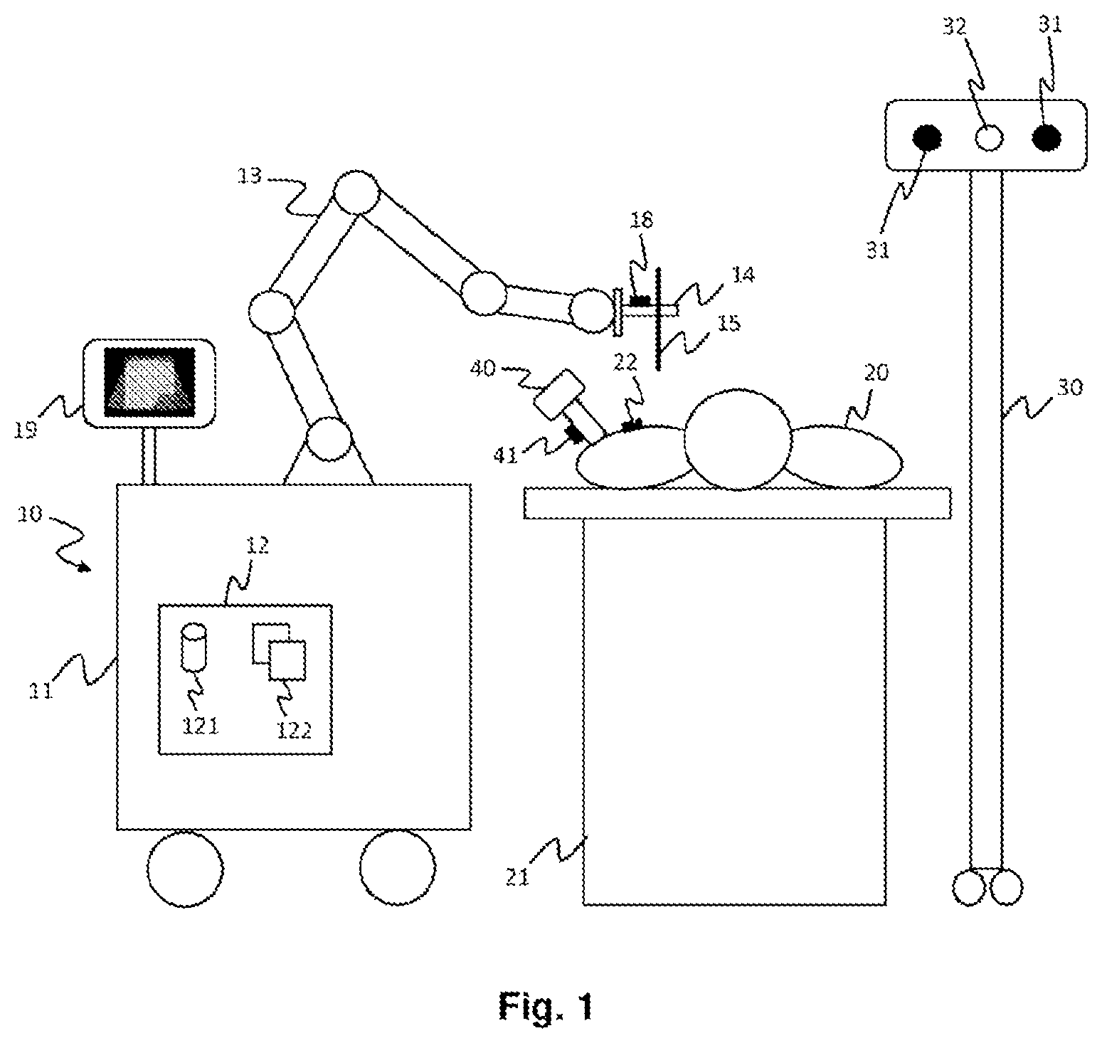 Patent US12588960 — Medical robot for placement of medical instruments under ultrasound guidance — Figure 1