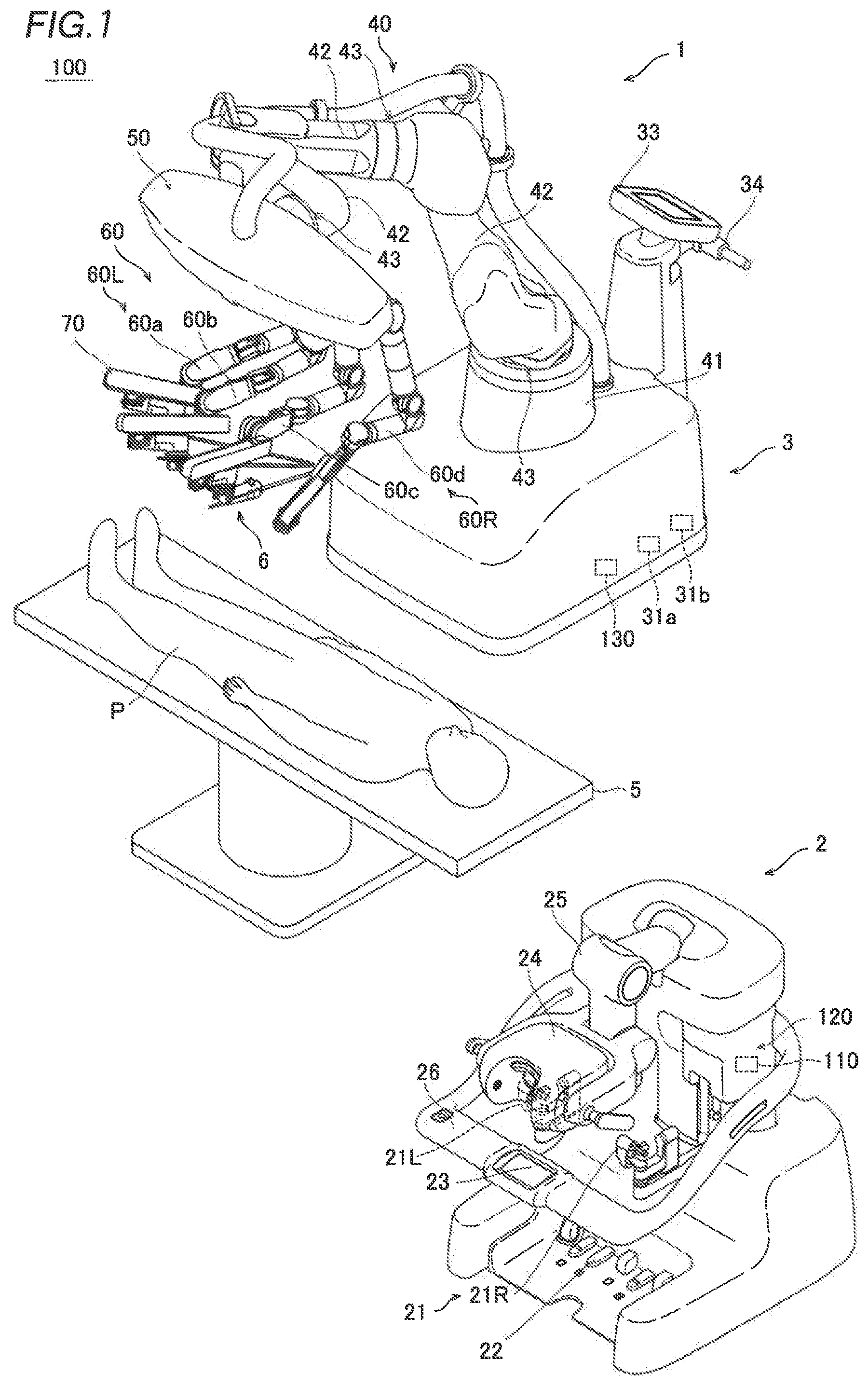 Patent US12588965 — Robotic surgical system and control method of robotic surgical system — Figure 1