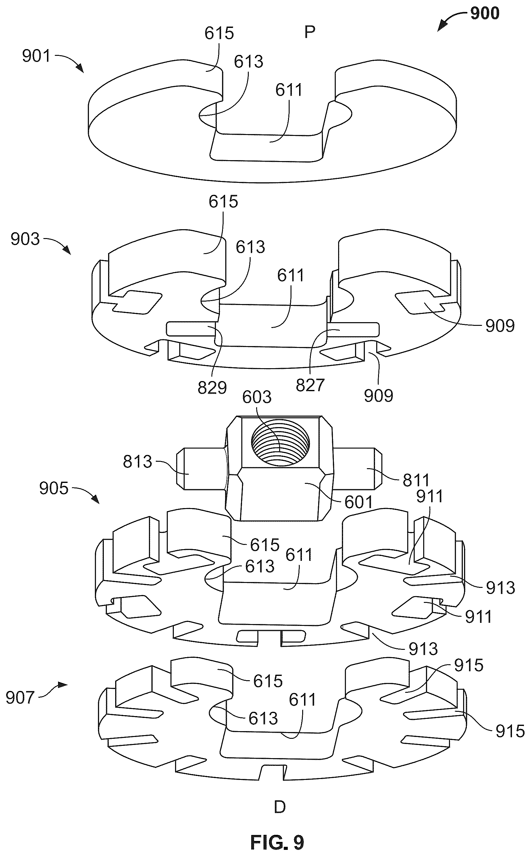 Patent US12588988 Figure 8 – Implant delivery