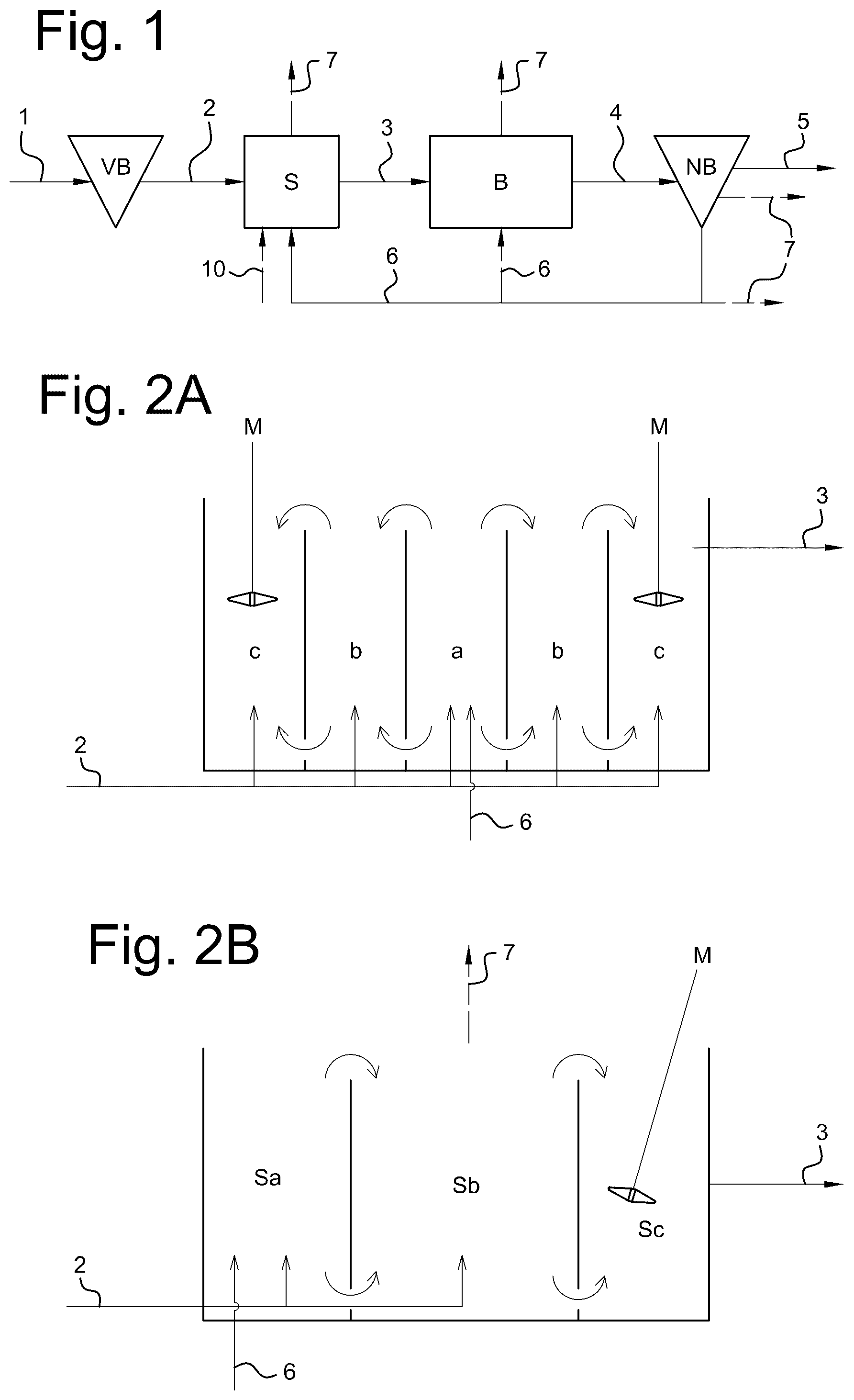 Patent US12590020 Figure 1 – Aerobic biological wastewater treatment in a continuous flow reactor