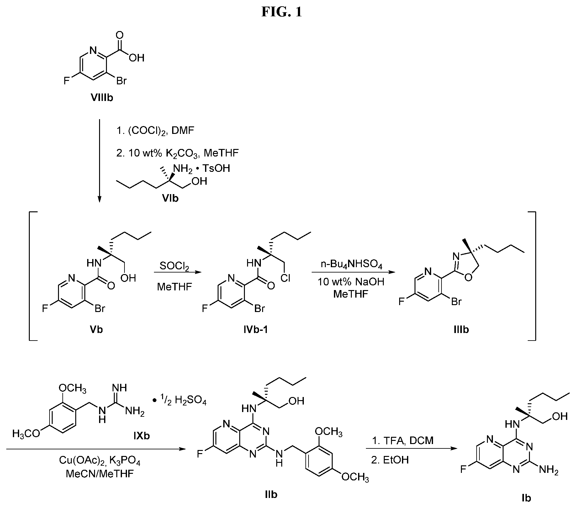 Patent US12590089 — Processes for preparing toll-like receptor modulator compounds — Figure 1