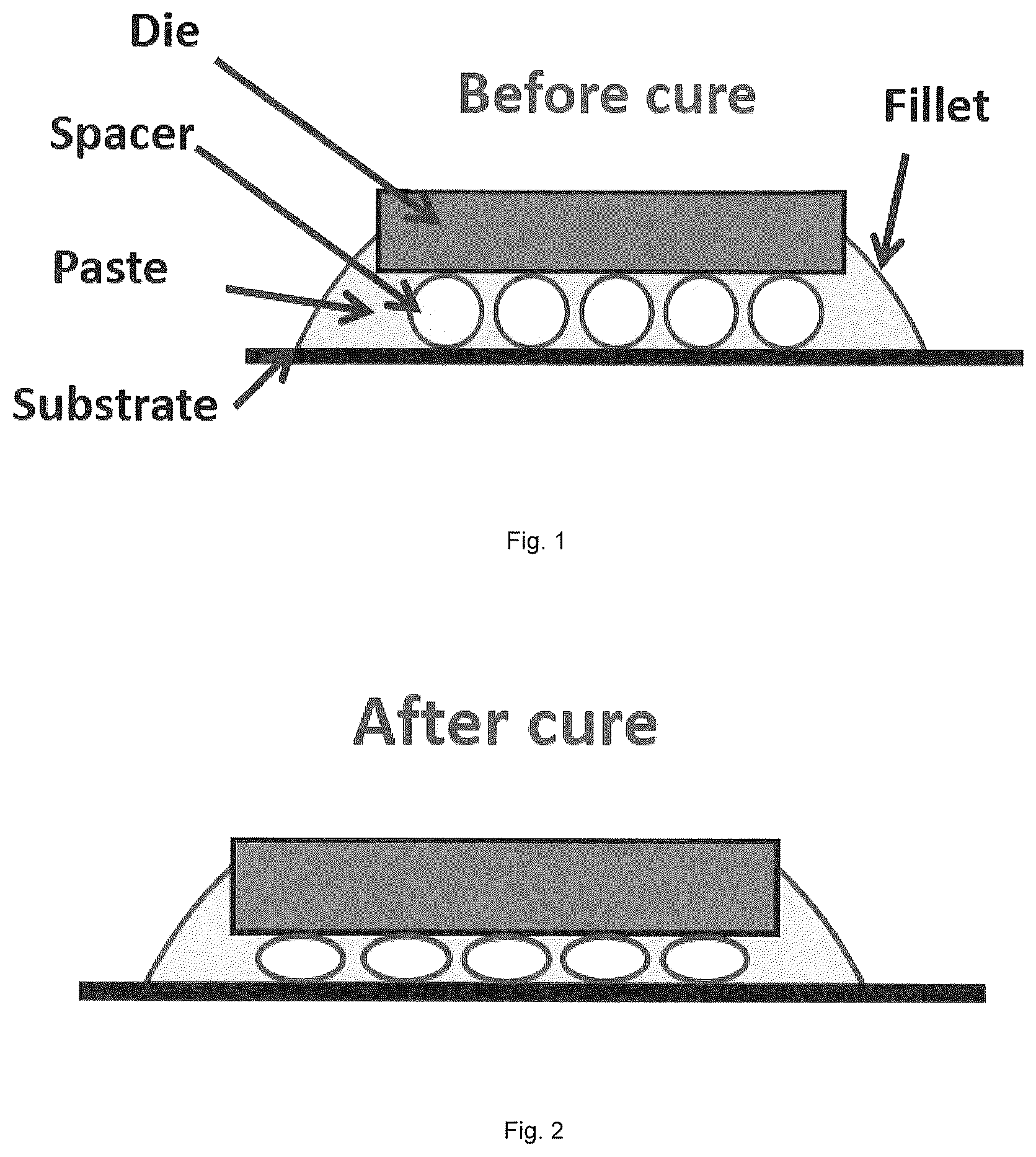 Patent US12590228 — Curable adhesive composition for die attach — Figure 1