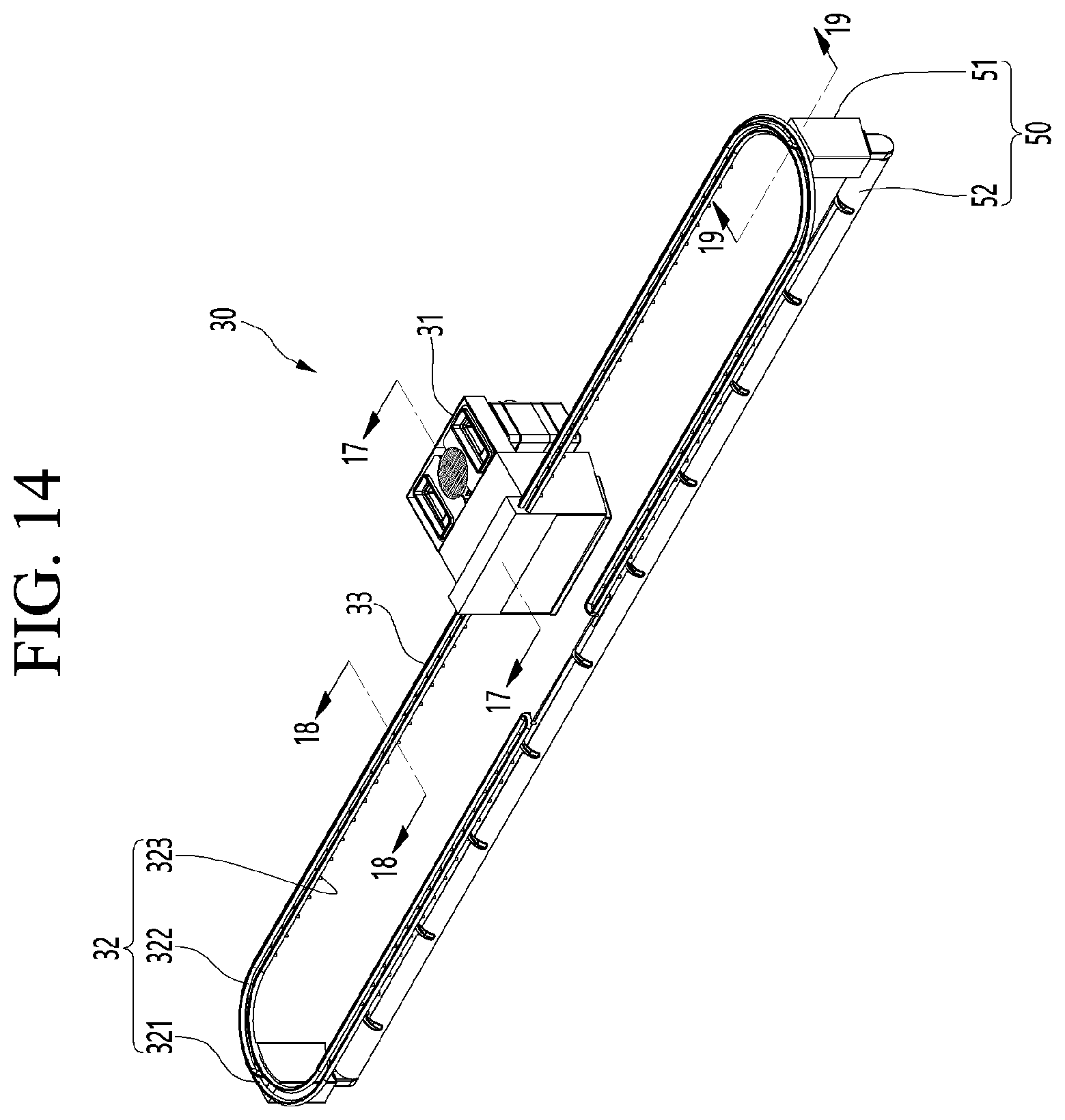 Patent US12590400 Figure 10 – Hanger device configured to have at least one of a wind guard or a wind guard housing