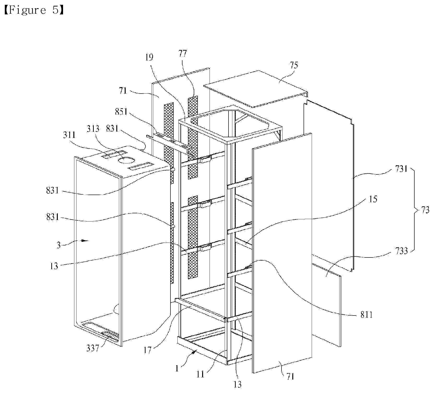 Patent US12590401 Figure 5 – Laundry treating apparatus