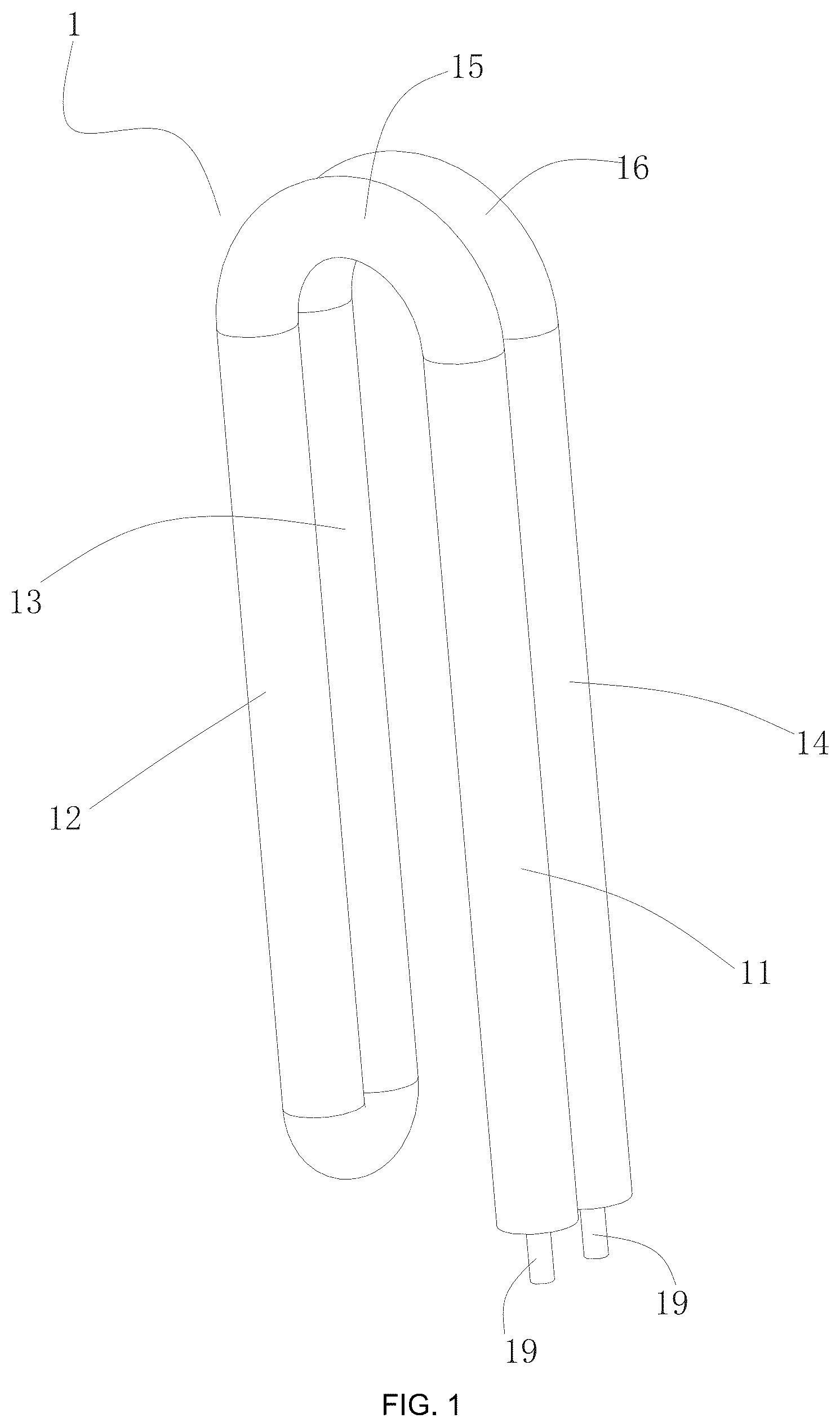 Patent US12590406 — Heating unit, heating inner chamber and hanging ironing machine — Figure 1