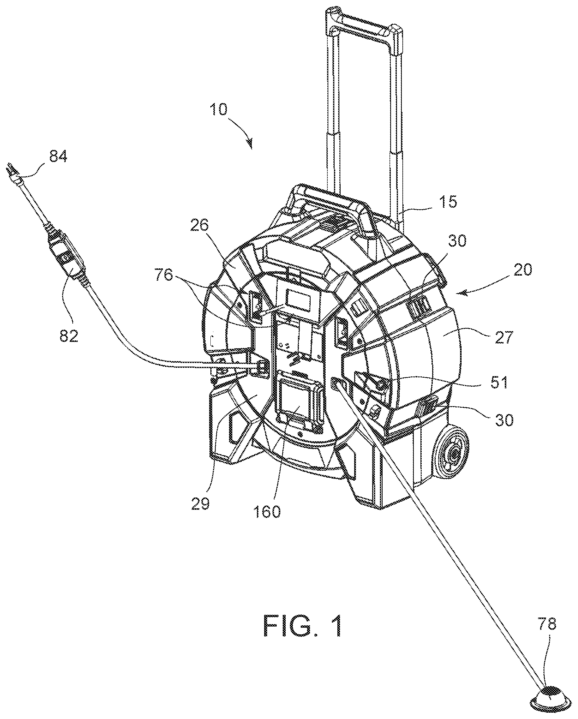 Patent US12590447 — Drain cleaner with cable counting — Figure 1