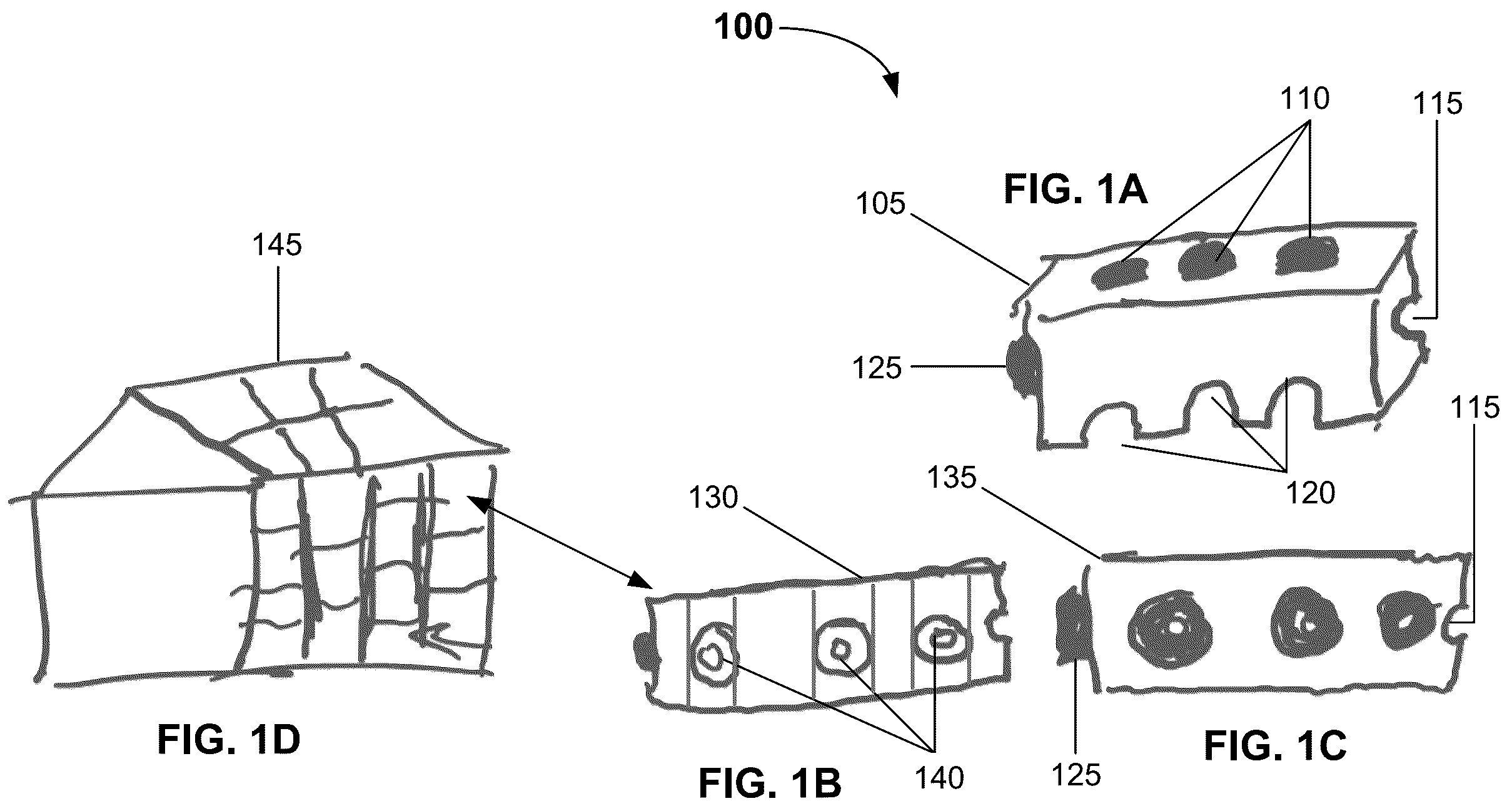 Patent US12590456 — Modular building blocks — Figure 1