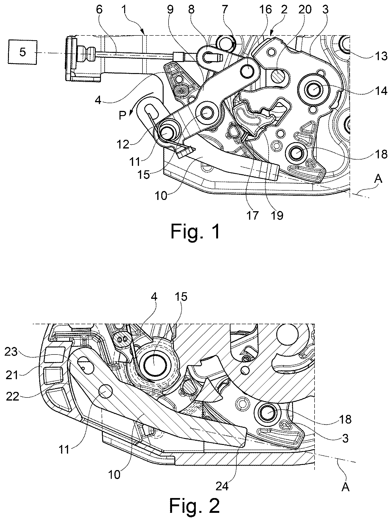 Patent US12590475 Figure 1 – Motor vehicle lock, in particular a motor vehicle door lock