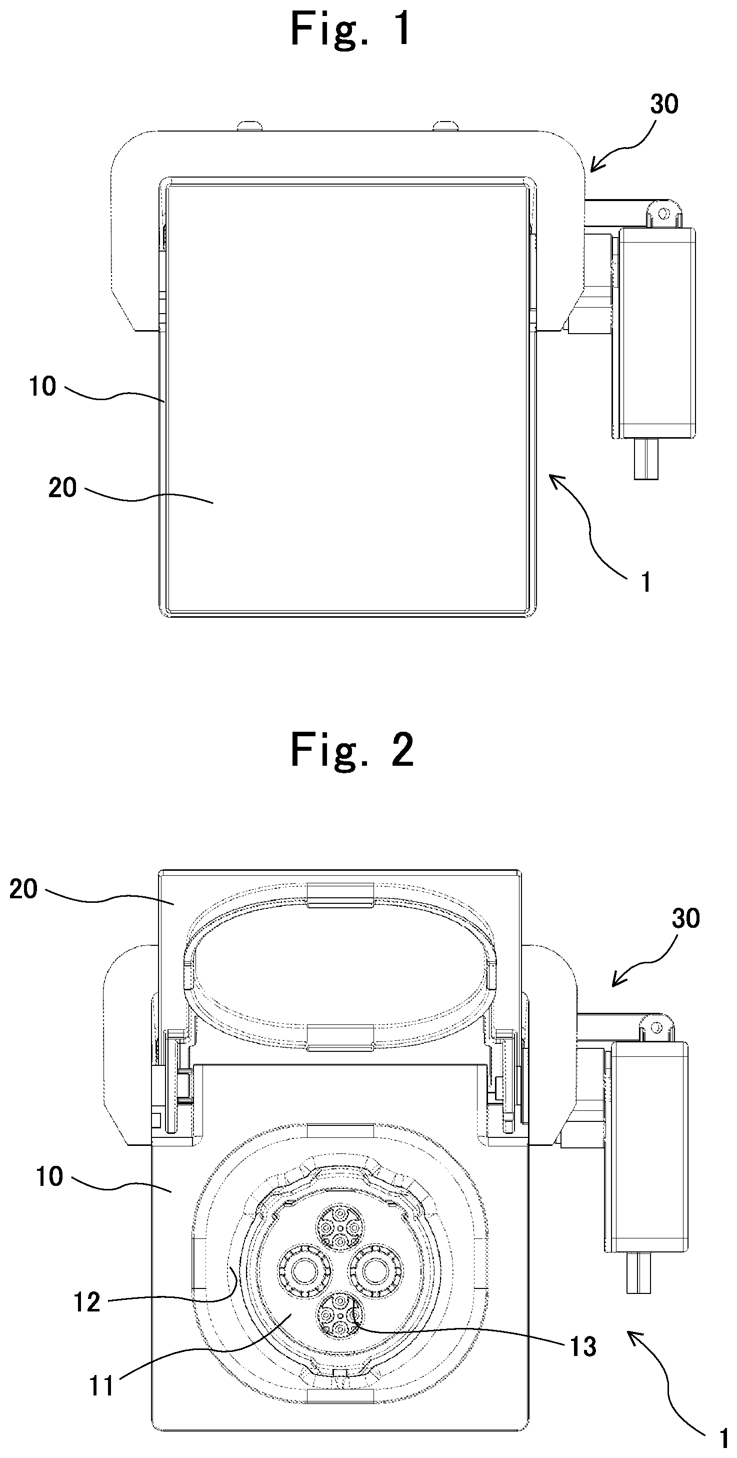 Patent US12590478 Figure 1 – Lid opening/closing structure