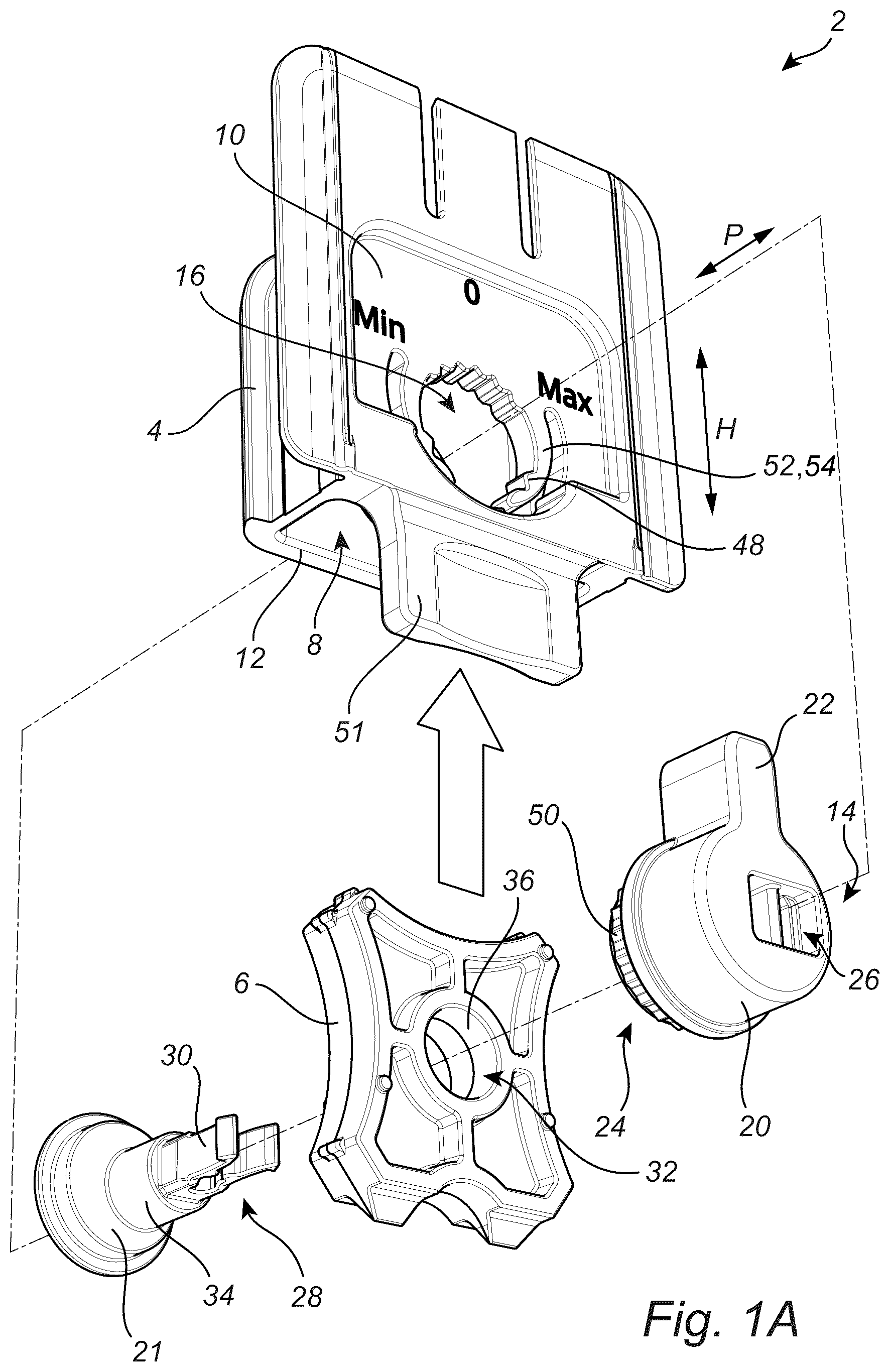Patent US12590481 — Guide device for a sliding screen system — Figure 1
