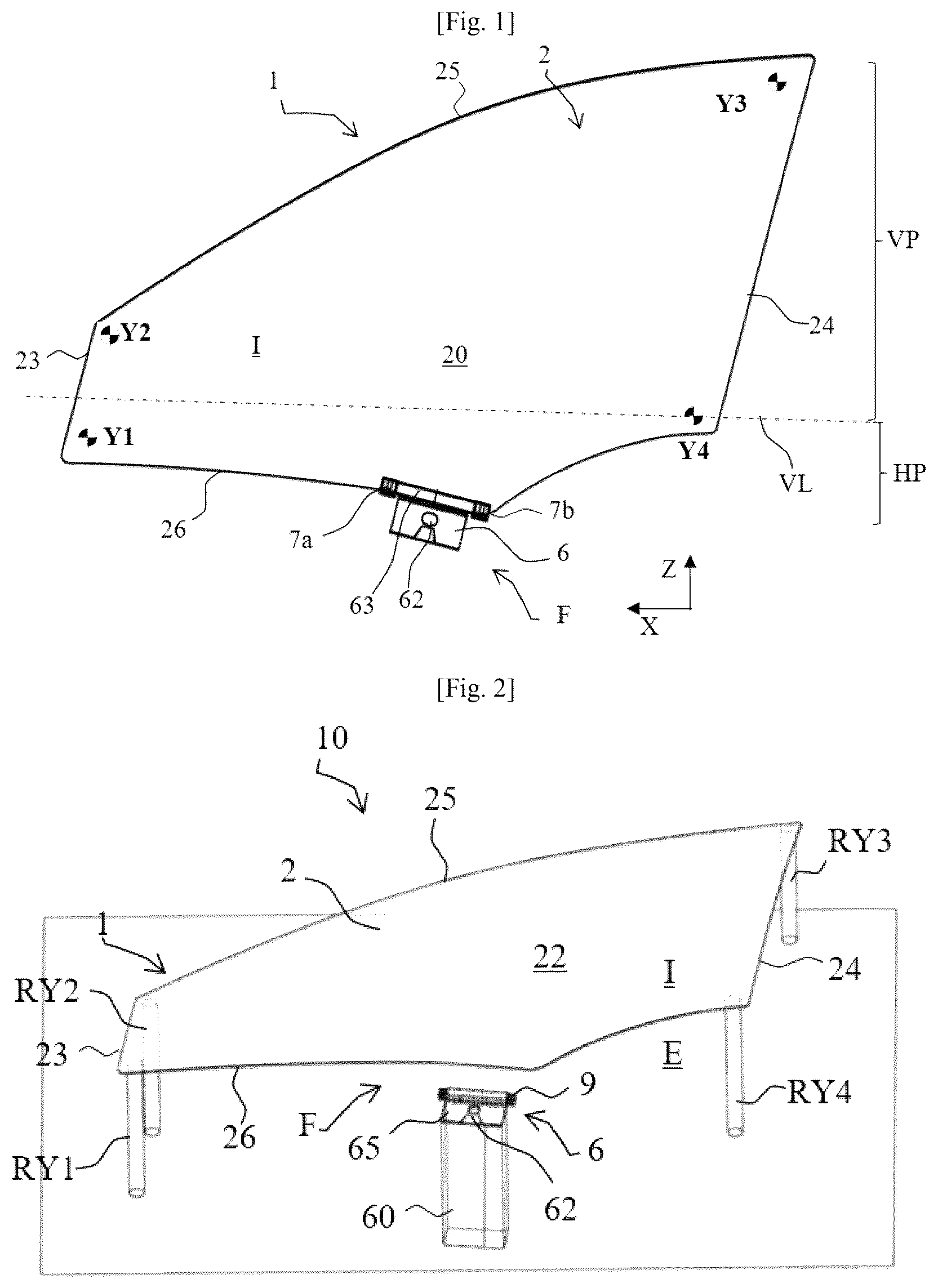Patent US12590486 — Method for manufacturing a sliding glazing unit, and sliding glazing unit — Figure 1