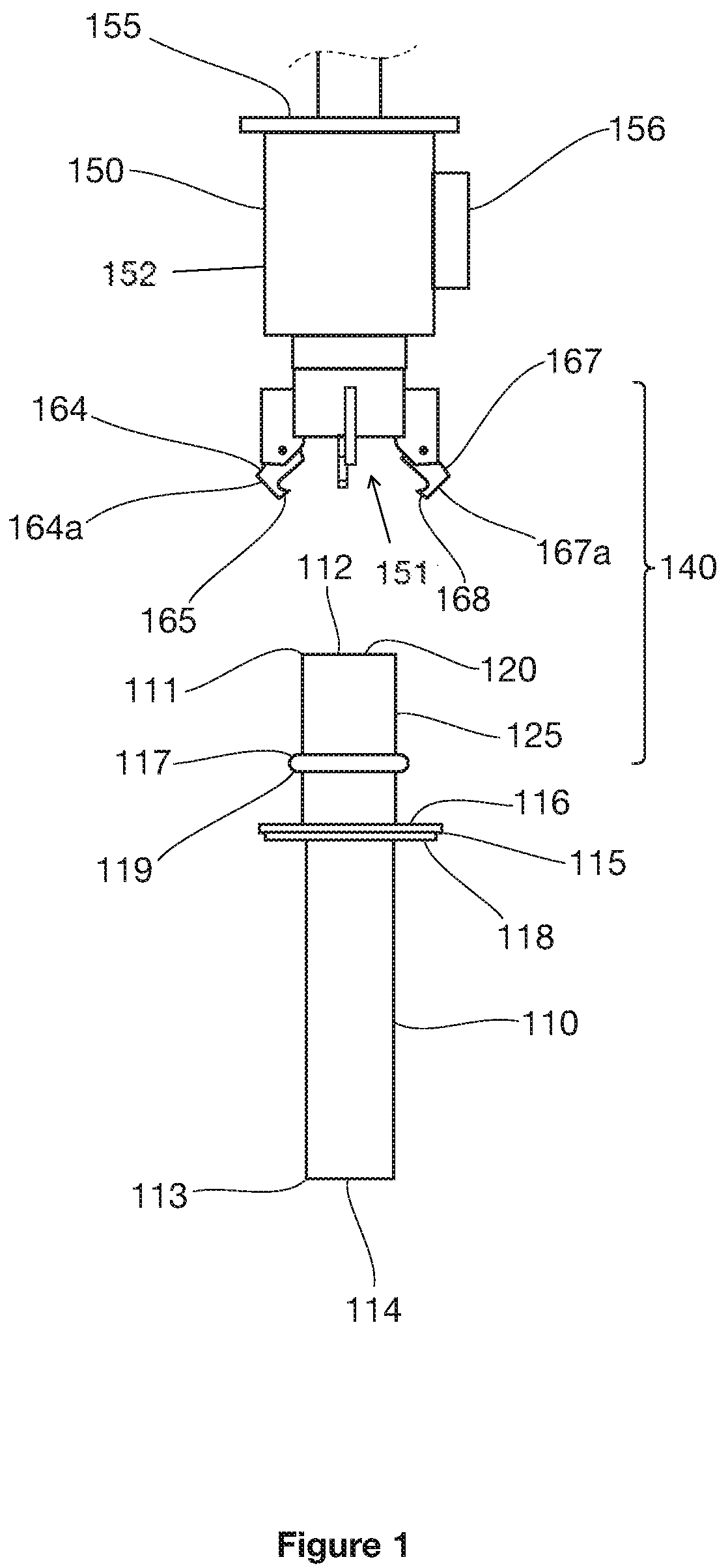 Patent US12590496 — Apparatus and method for supporting a collar region of a blast hole during drilling — Figure 1