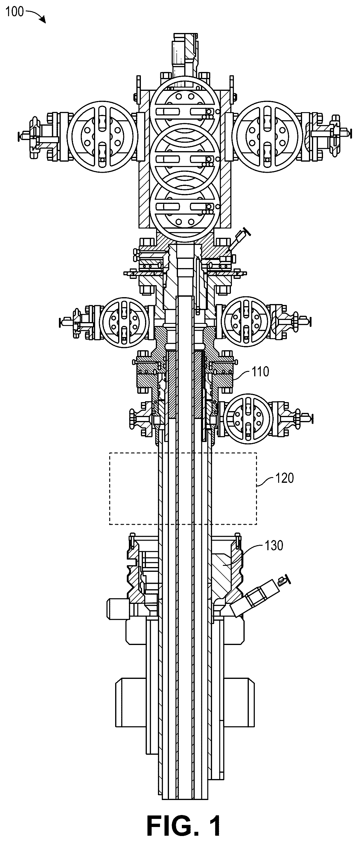 Patent US12590501 Figure 1 – Surface swivel for wellhead orientation