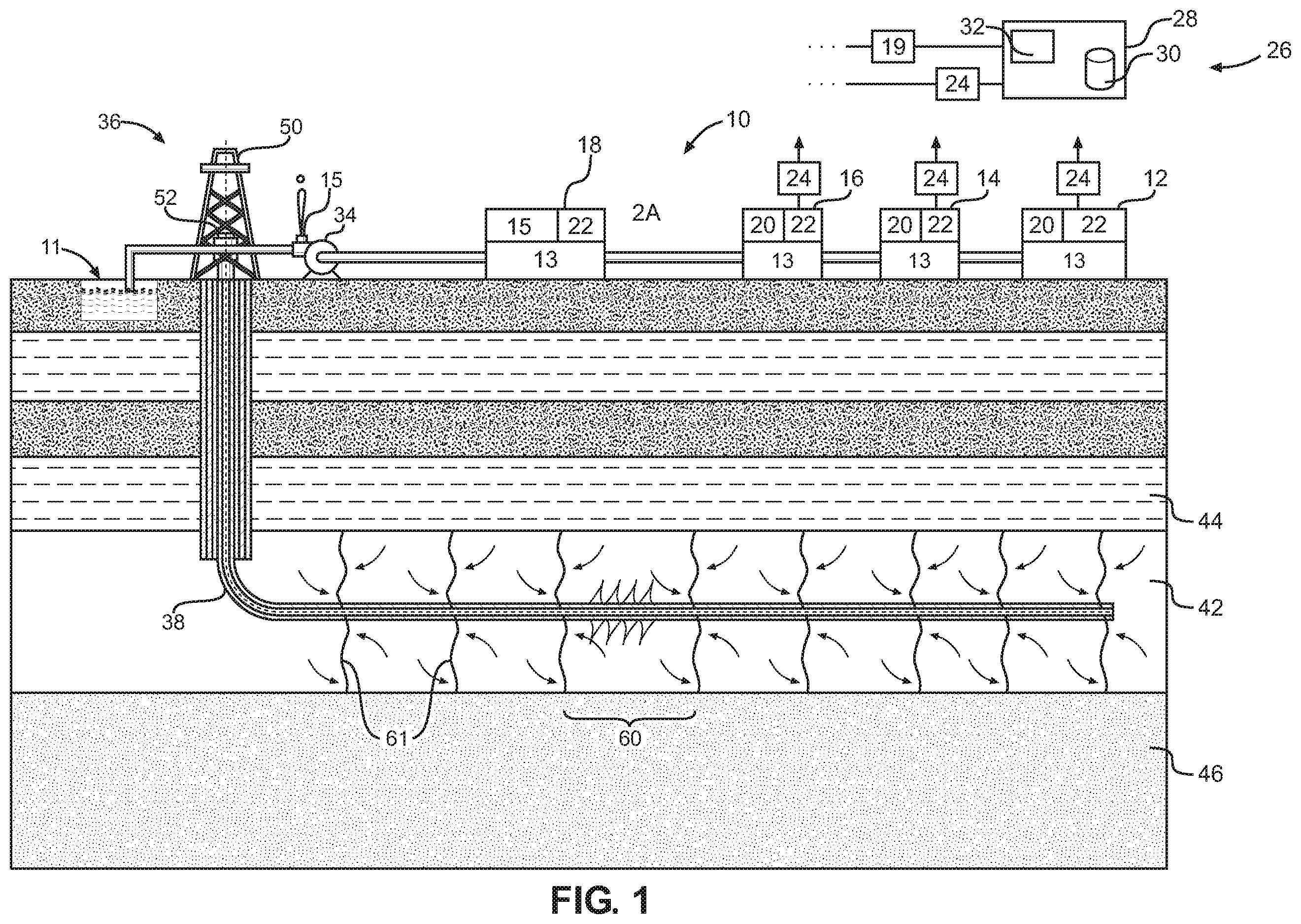 Patent US12590510 — Slurrification and disposal of waste by pressure pumping into a subsurface formation — Figure 1