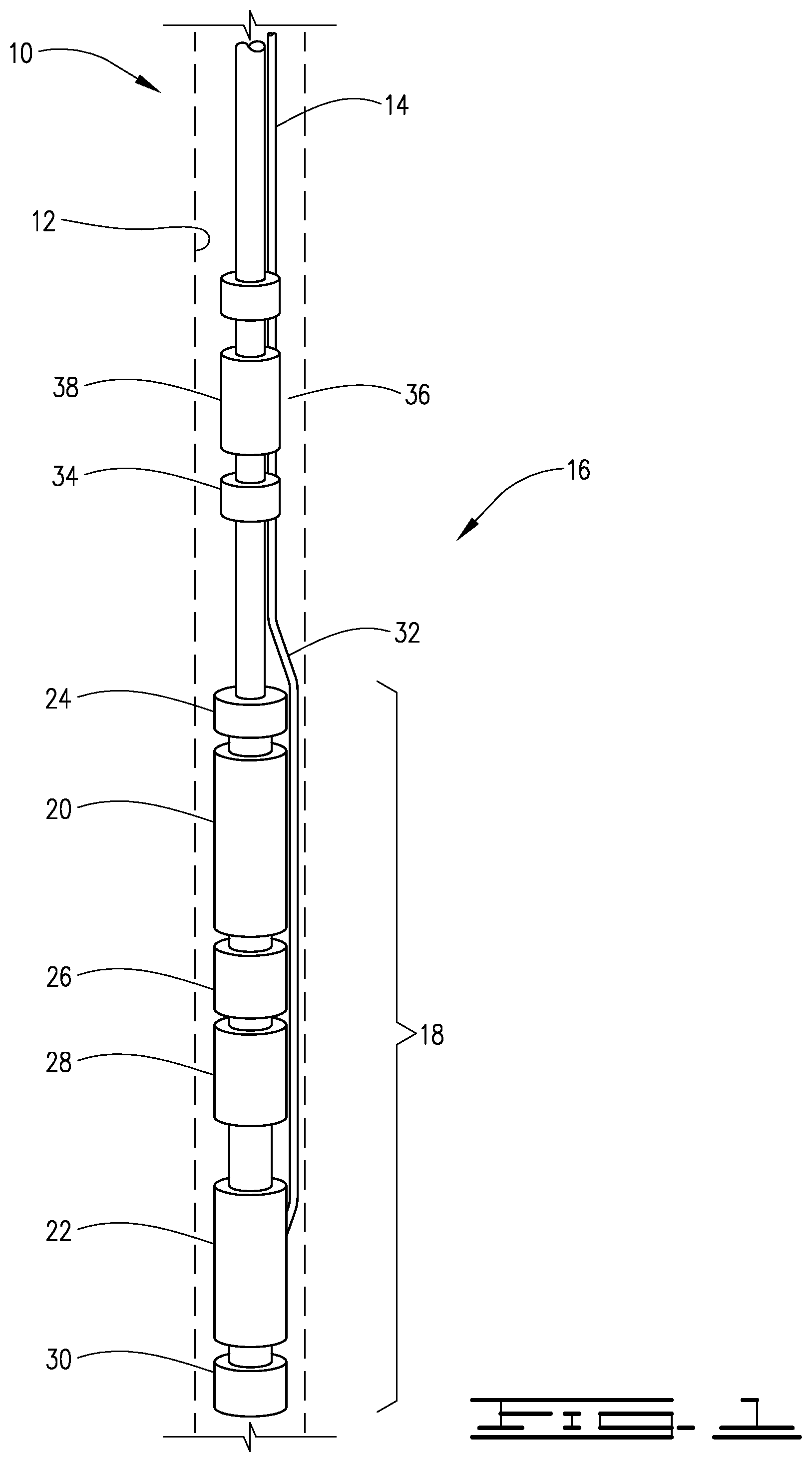Patent US12590518 — Sleeve and plug system and method — Figure 1