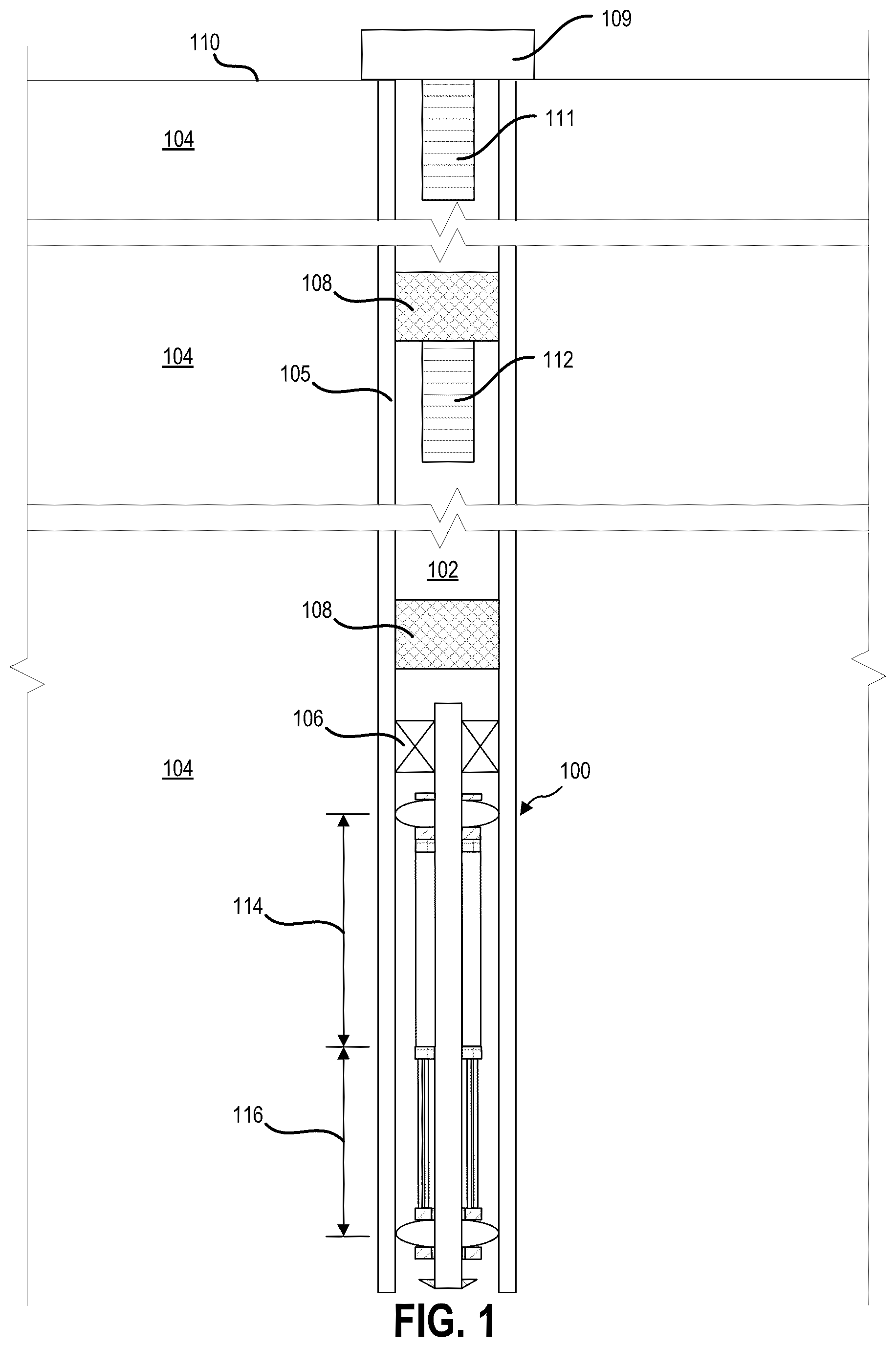 Patent US12590535 — Wellbore communication system — Figure 1