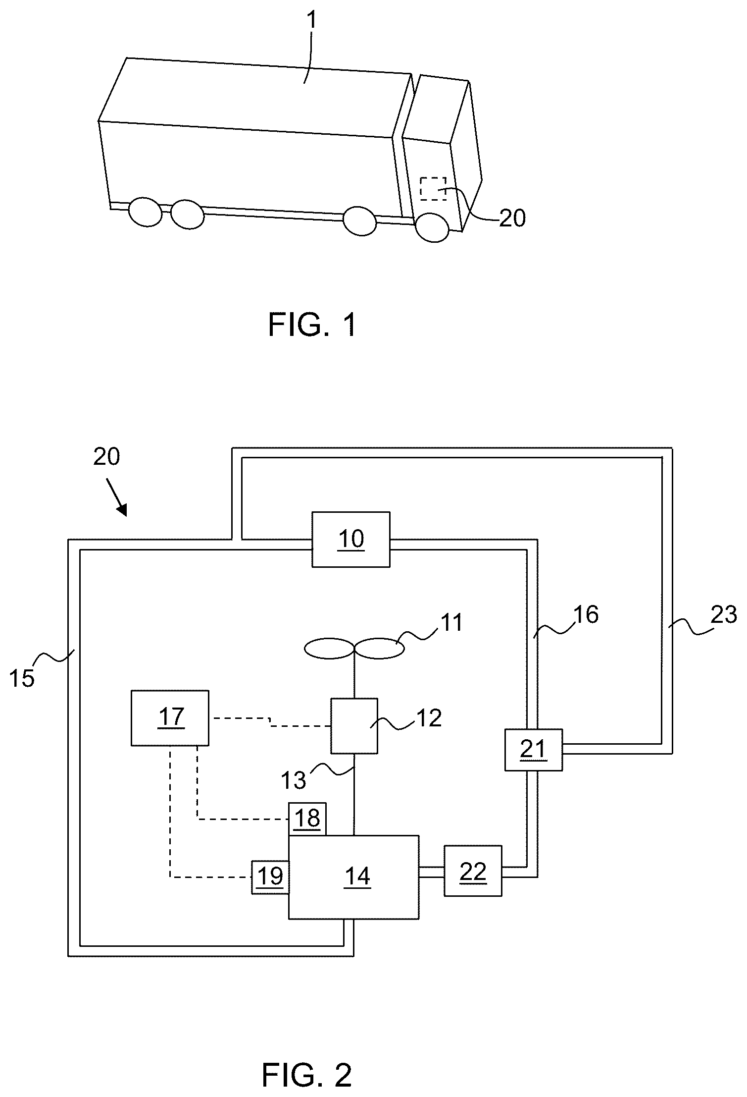 Patent US12590555 — Method and control arrangement for controlling operation of a fan in a cooling system of a vehicle — Figure 1