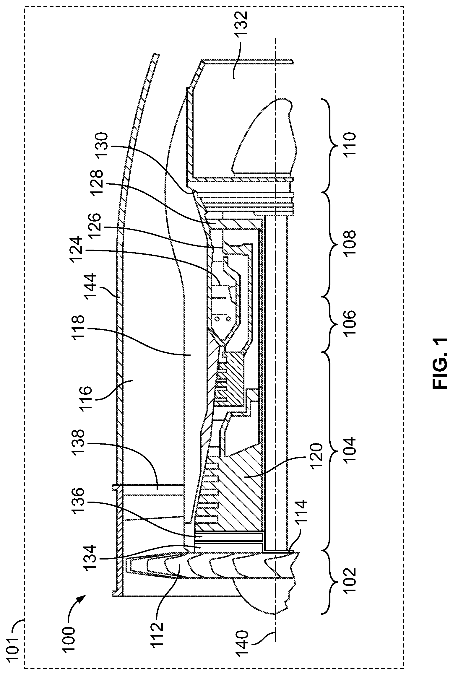 Patent US12590560 Figure 1 – Vane heating system and method