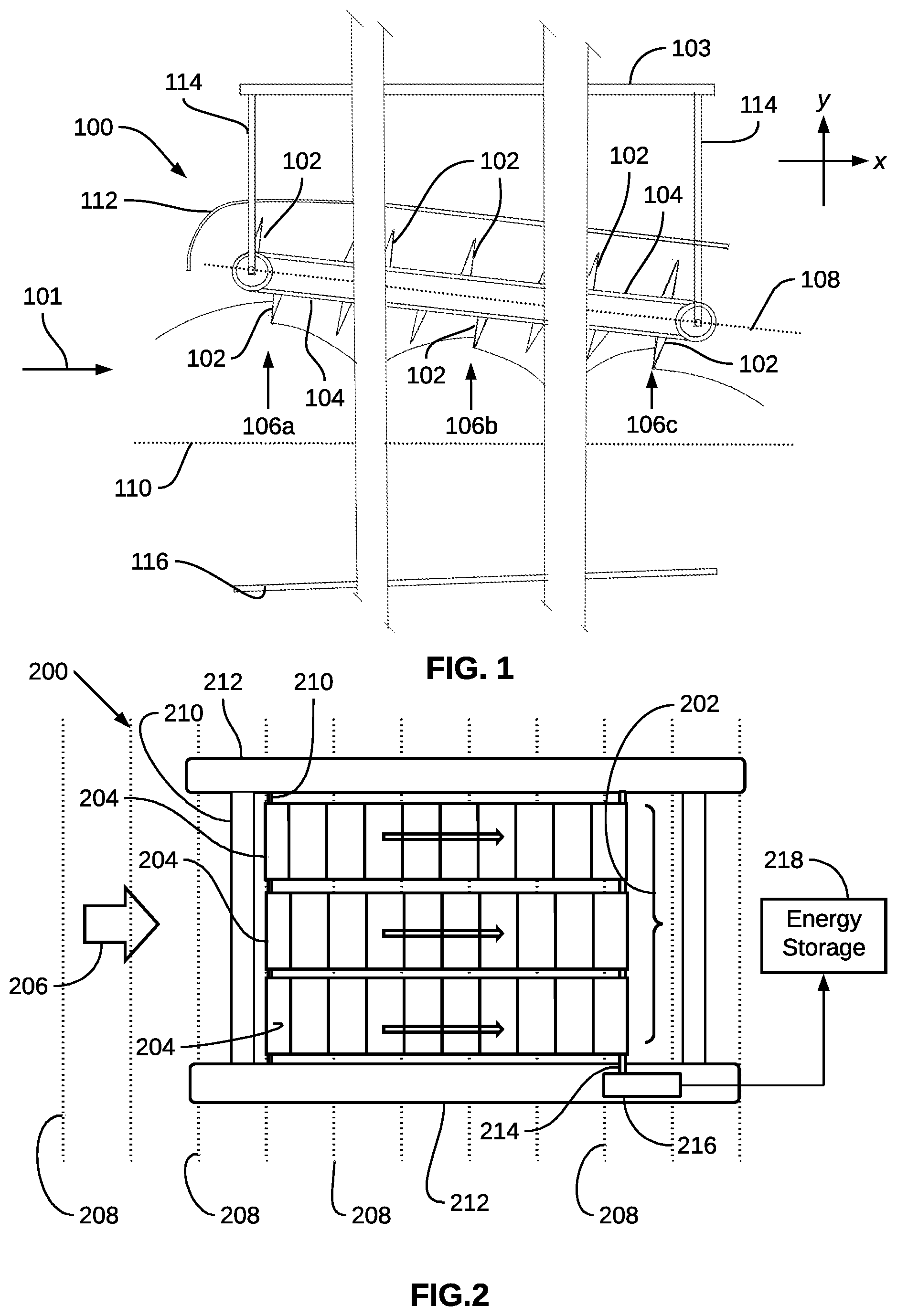 Patent US12590564 — Water wave energy harvester — Figure 1