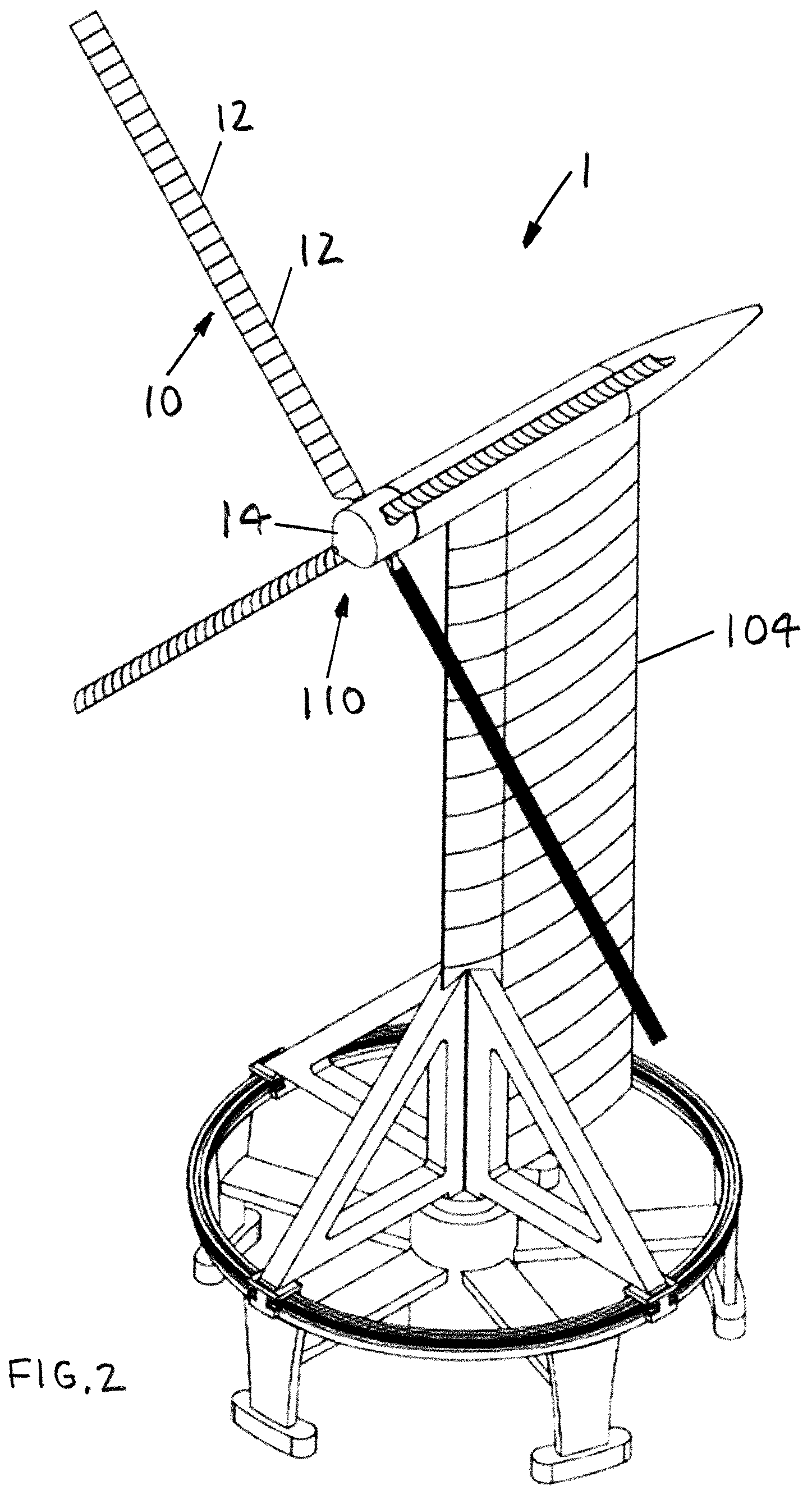 Patent US12590565 Figure 2 – Modular wind turbine blade designs