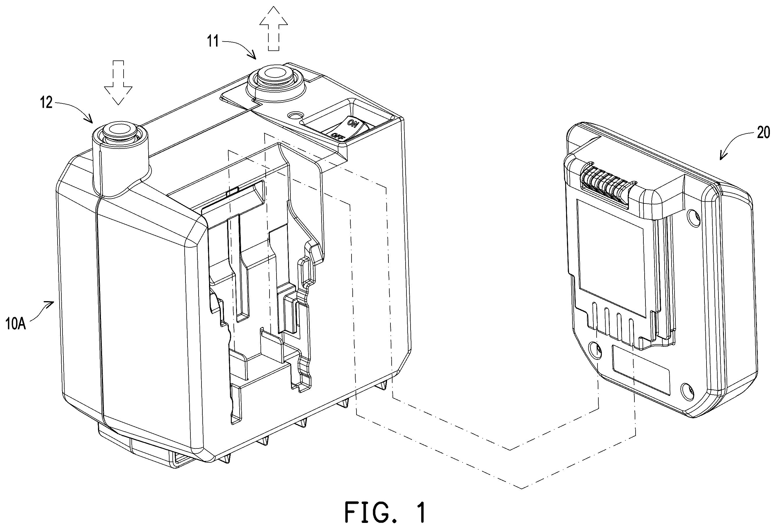 Patent US12590579 — Portable blowing and suction air compressor — Figure 1