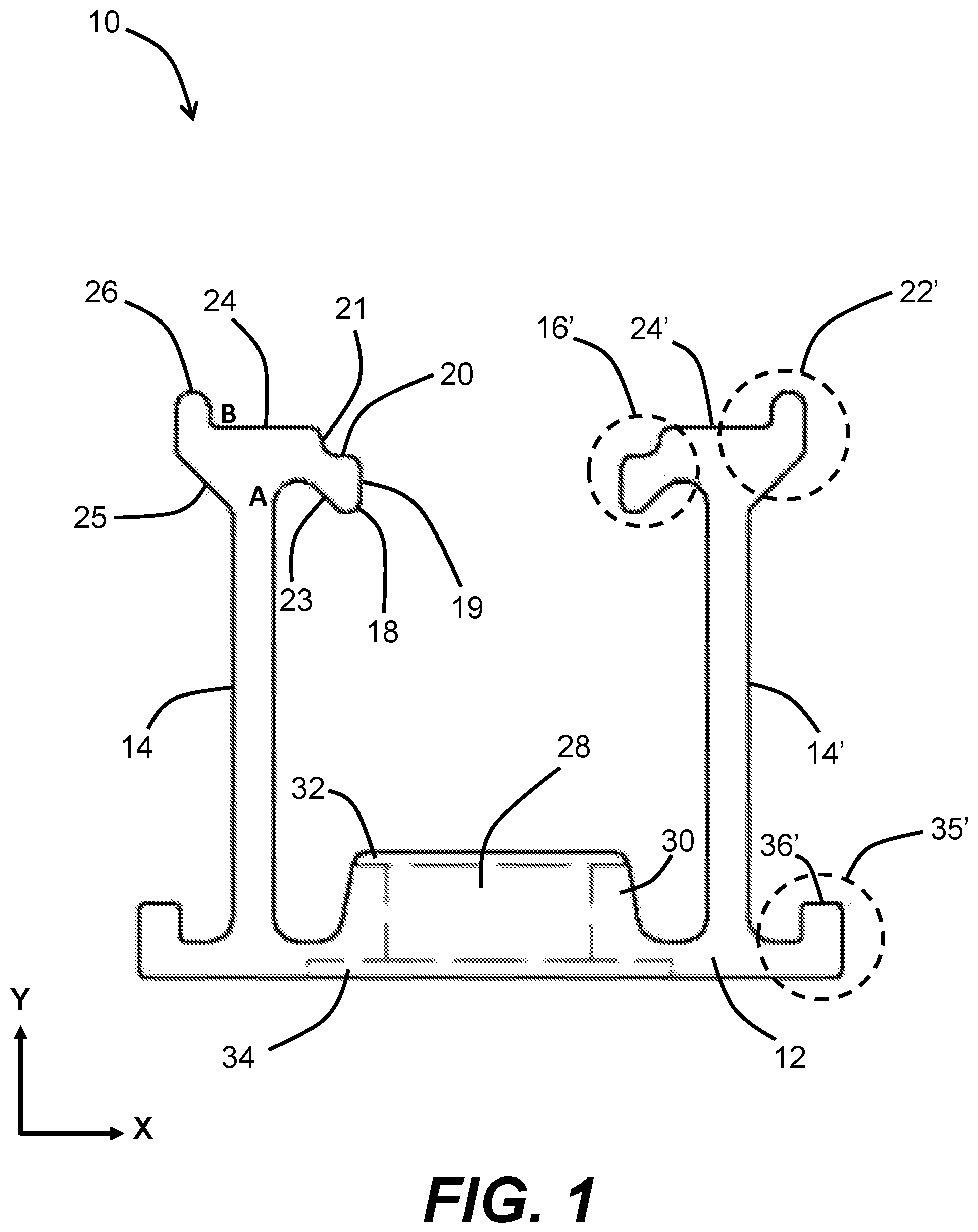 Patent US12590602 — Trim attachment assembly for mounting solar panel equipment — Figure 1