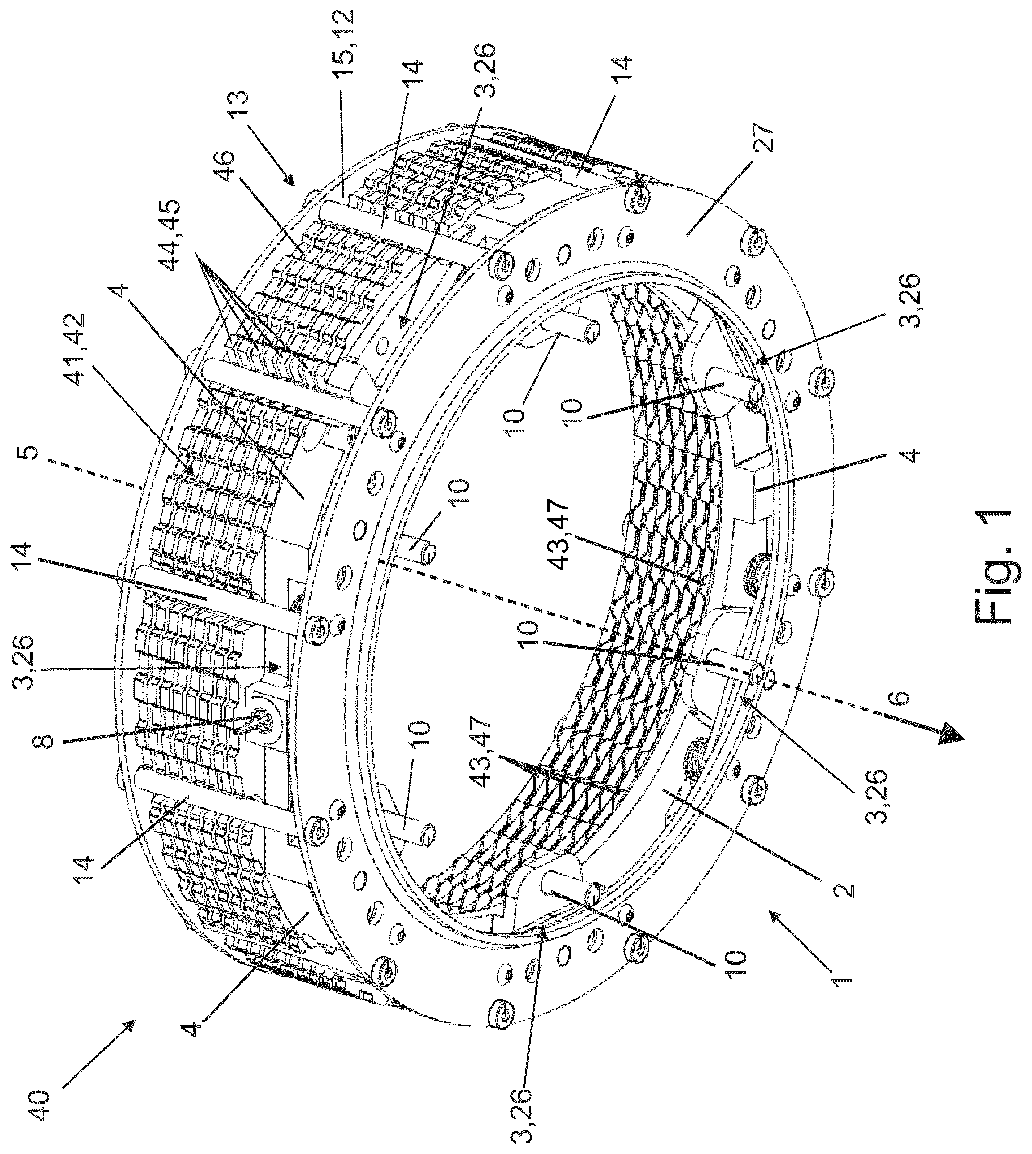 Patent US12590612 — Multi-piston disengagement system for a brake device of a vehicle, brake device for a vehicle having a multi-piston disengagement system, and transmission arrangement for a vehicle having the brake device — Figure 1