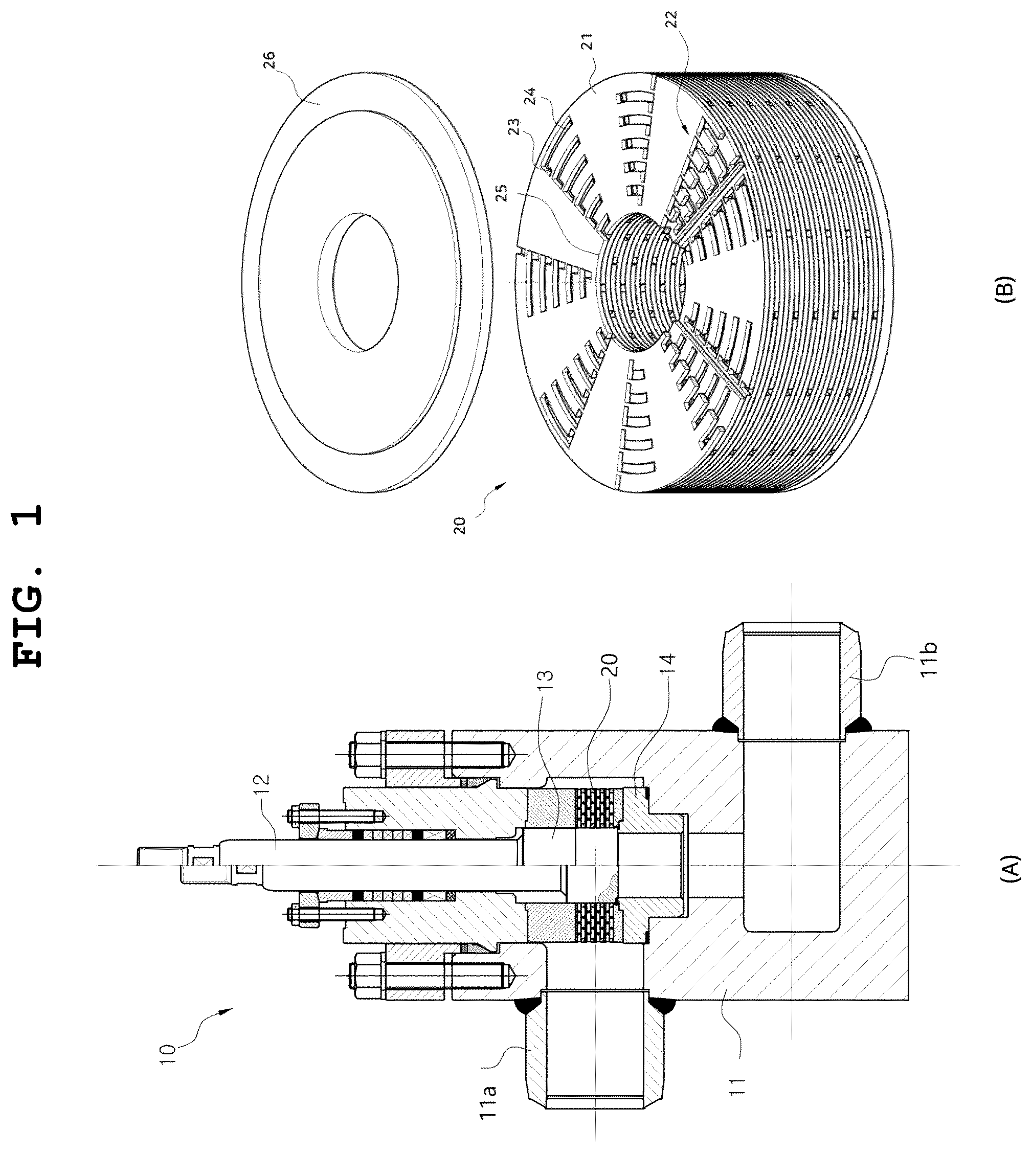 Patent US12590648 — Fluid pressure reducing device — Figure 1