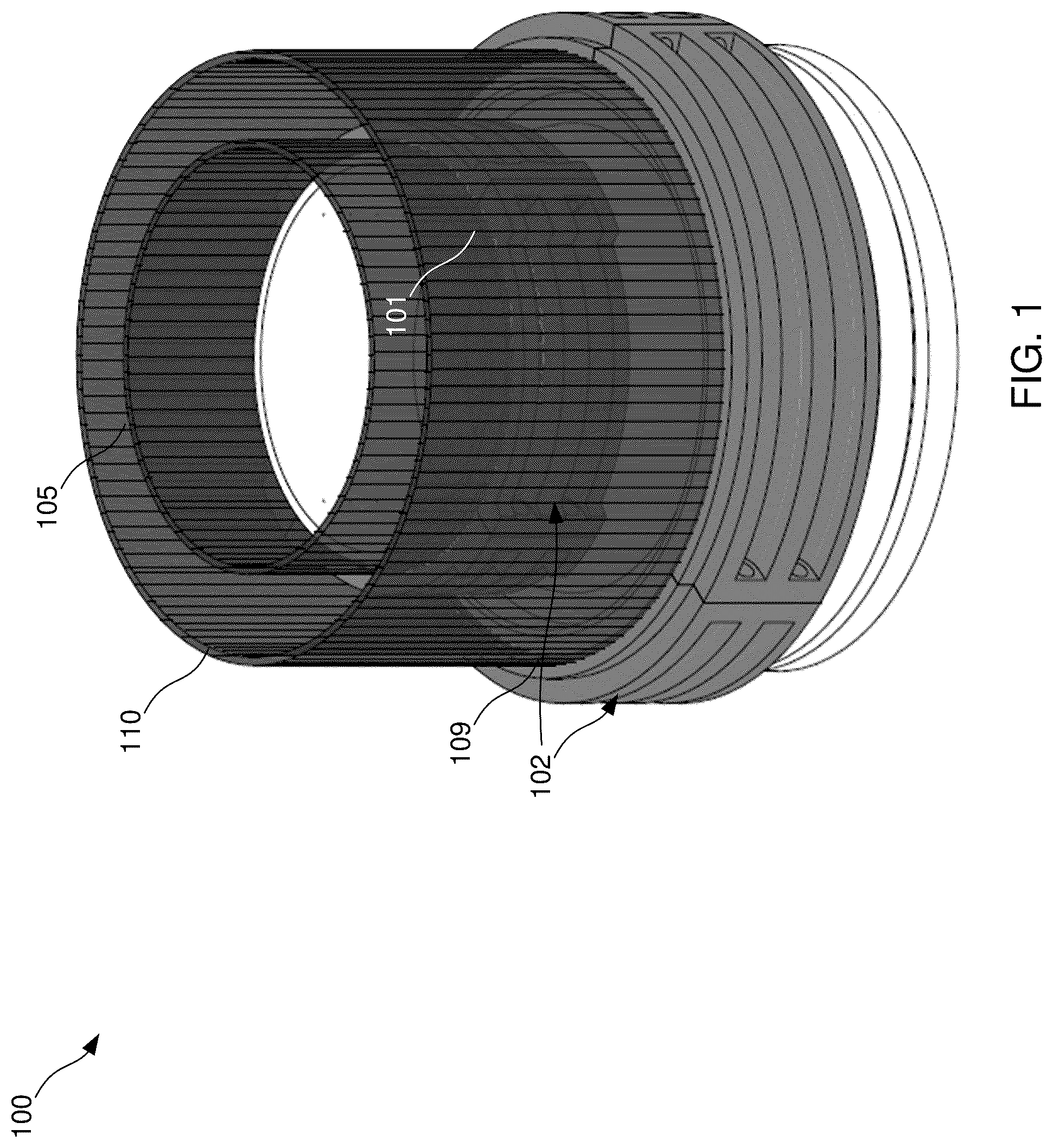 Patent US12590654 Figure 1 – Nestled hose