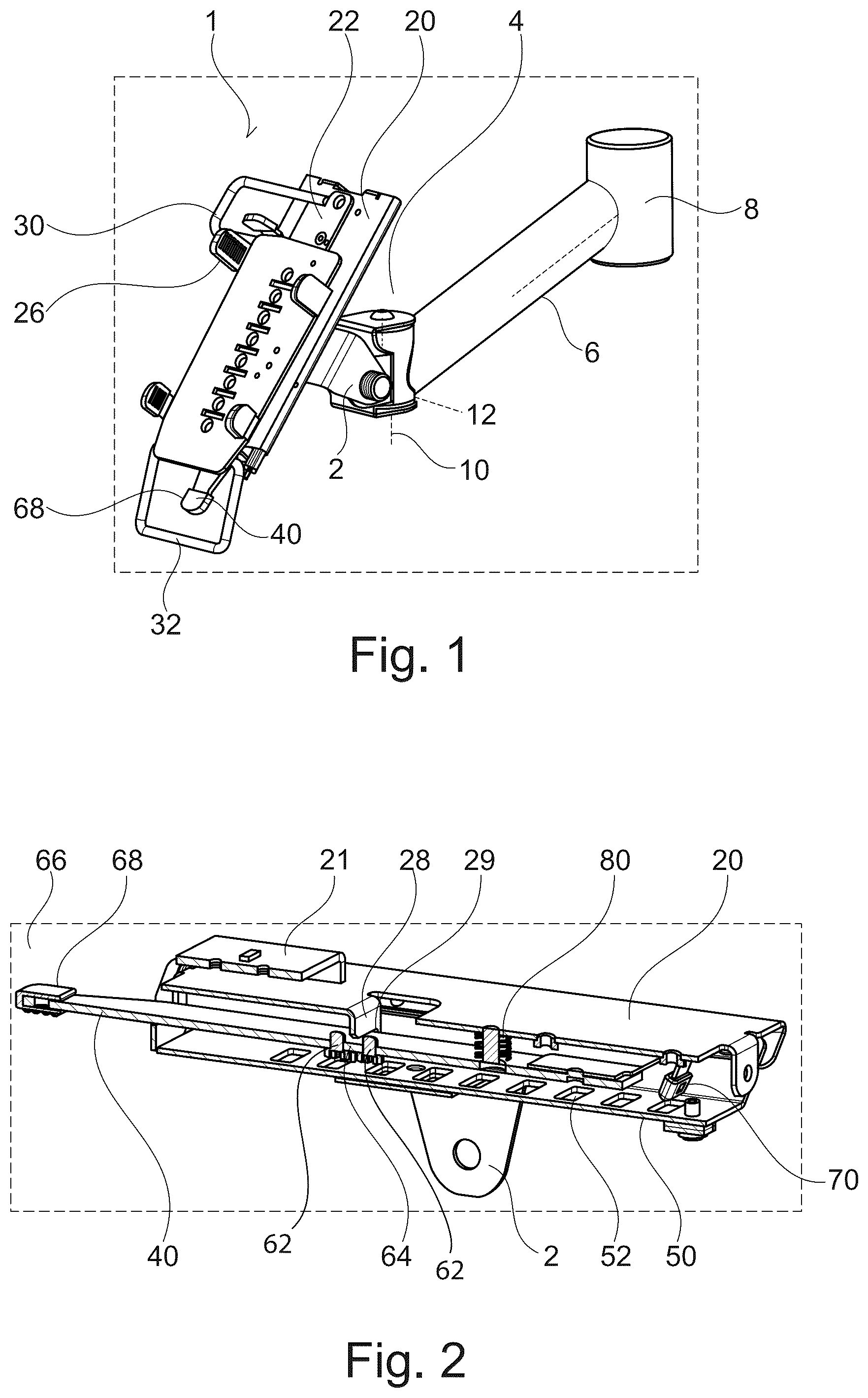 Patent US12590667 — Height adjustable holder for a multiplate — Figure 1