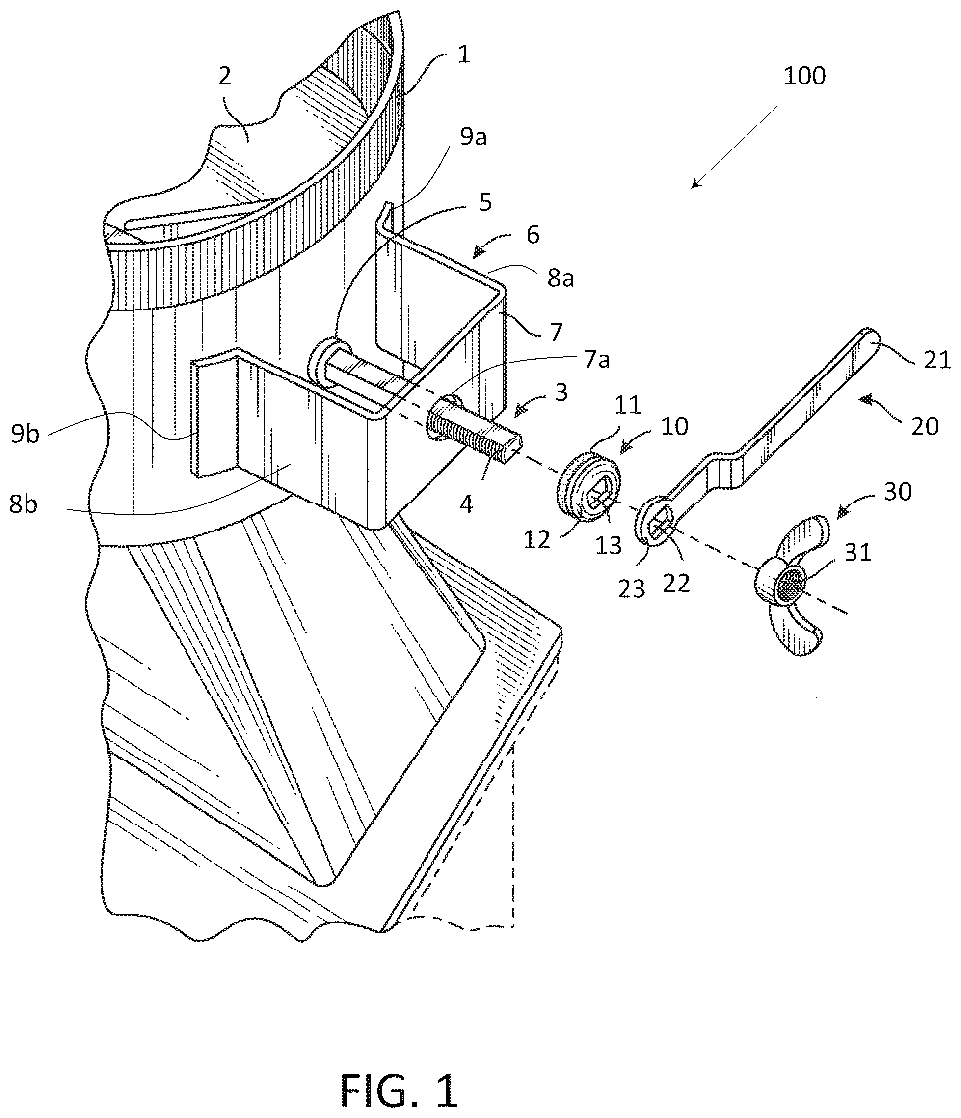 Patent US12590727 — Standoff for ductwork damper assembly, ductwork damper assembly incorporating same and method of assembling ductwork damper assembly — Figure 1