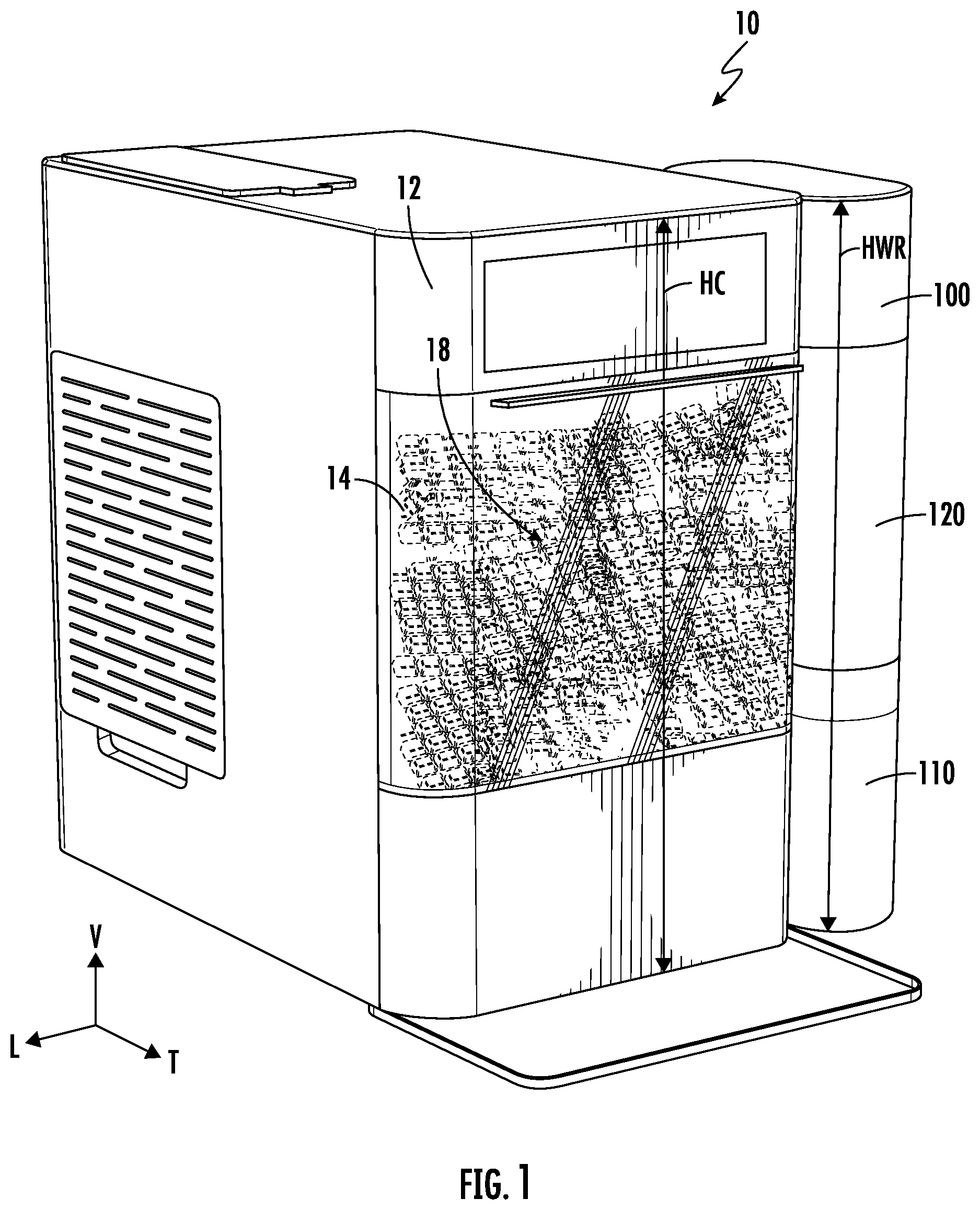 Patent US12590747 — Freeze prevention in stand-alone ice making appliance — Figure 1