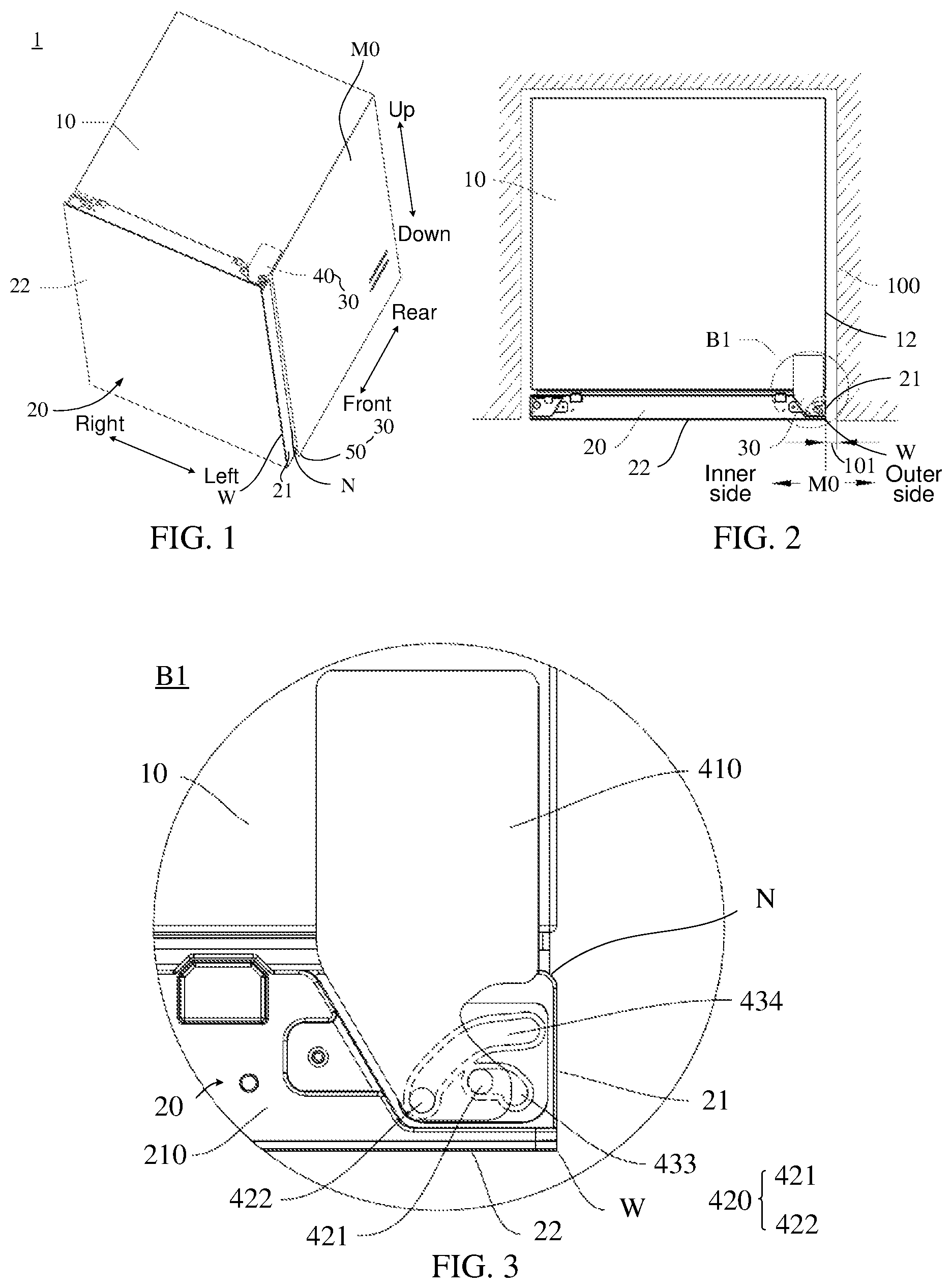 Patent US12590754 — Refrigerator — Figure 1