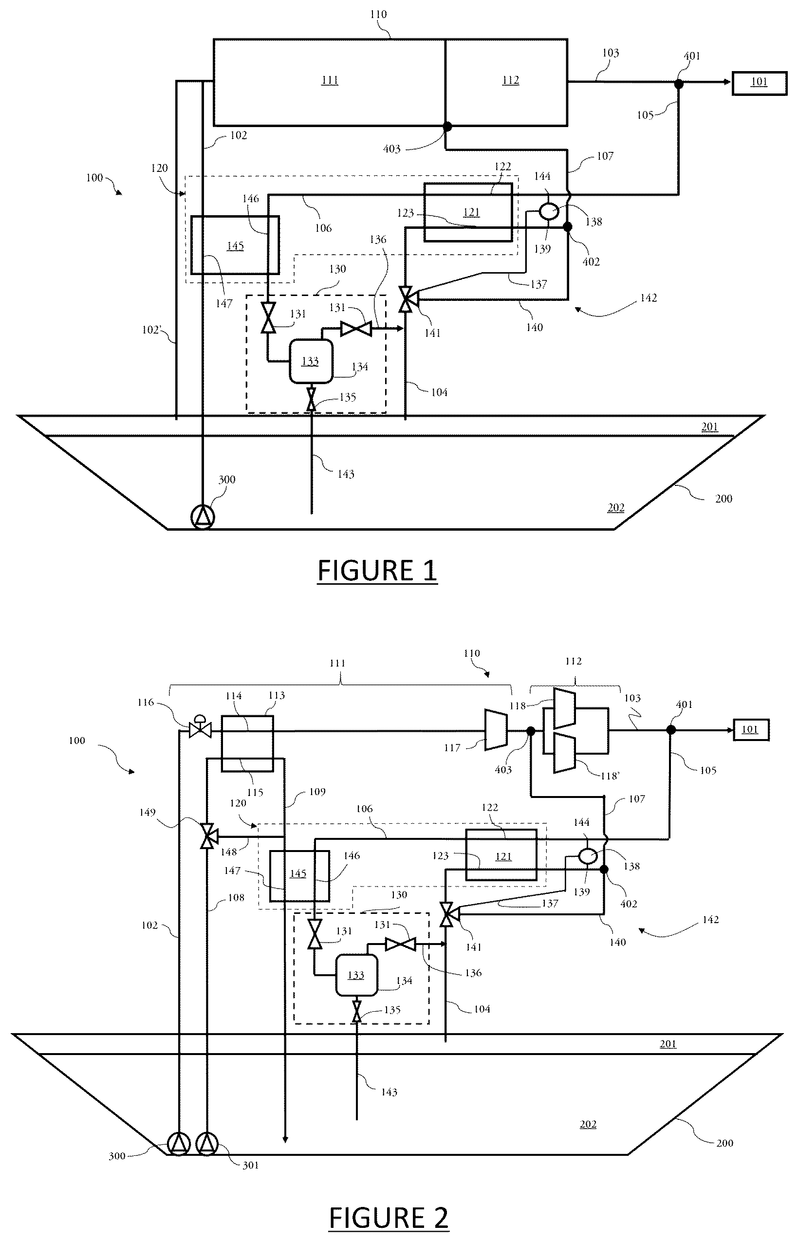 Patent US12590757 — Method for cooling a heat exchanger of a gas supply system for a gas-consuming apparatus of a ship — Figure 1
