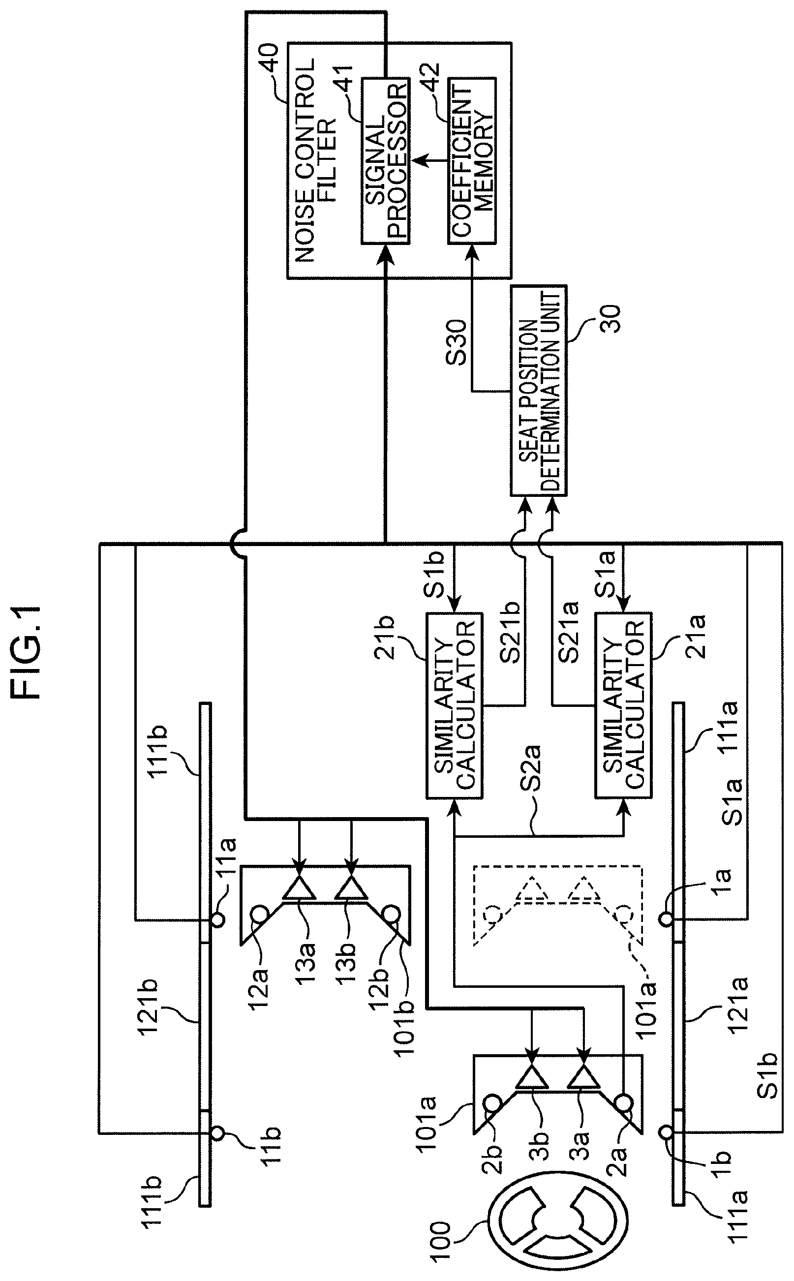 Patent US12590832 Figure 1 – Seat state sensing device, computer-readable recording medium recording a program, and seat state sensing method