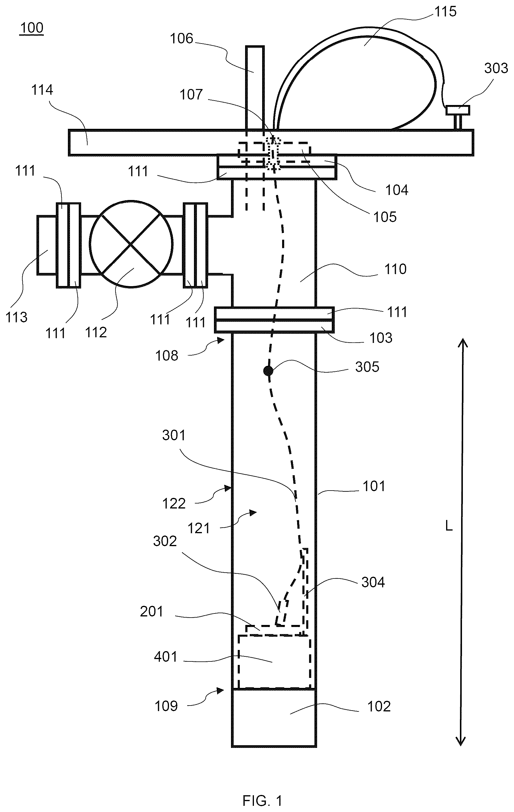 Patent US12590842 Figure 1 – Photonic thermometer module assembly and performing photonic thermometry