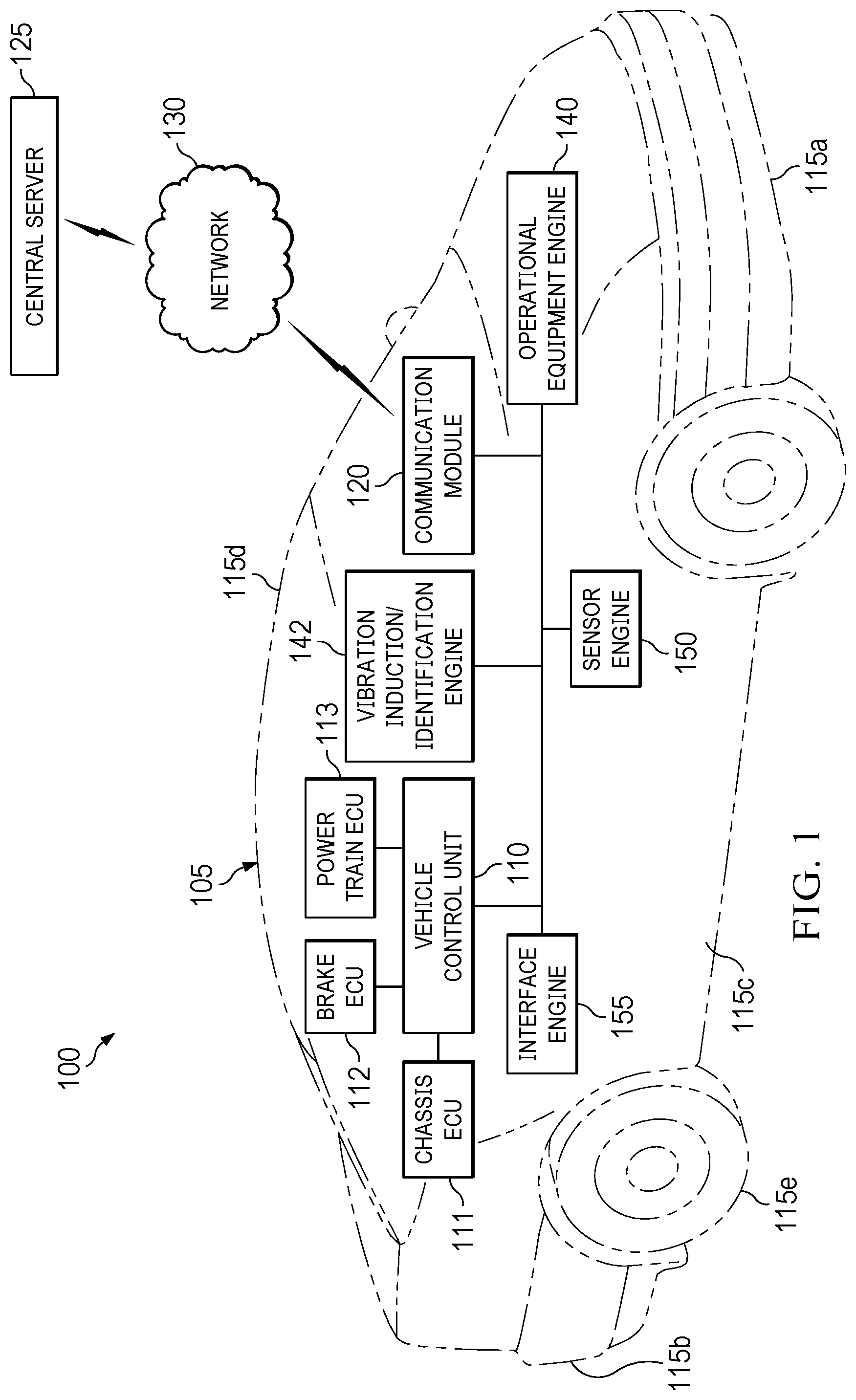 Patent US12590862 — Devices, systems, and methods for inducing automotive body vibration — Figure 1