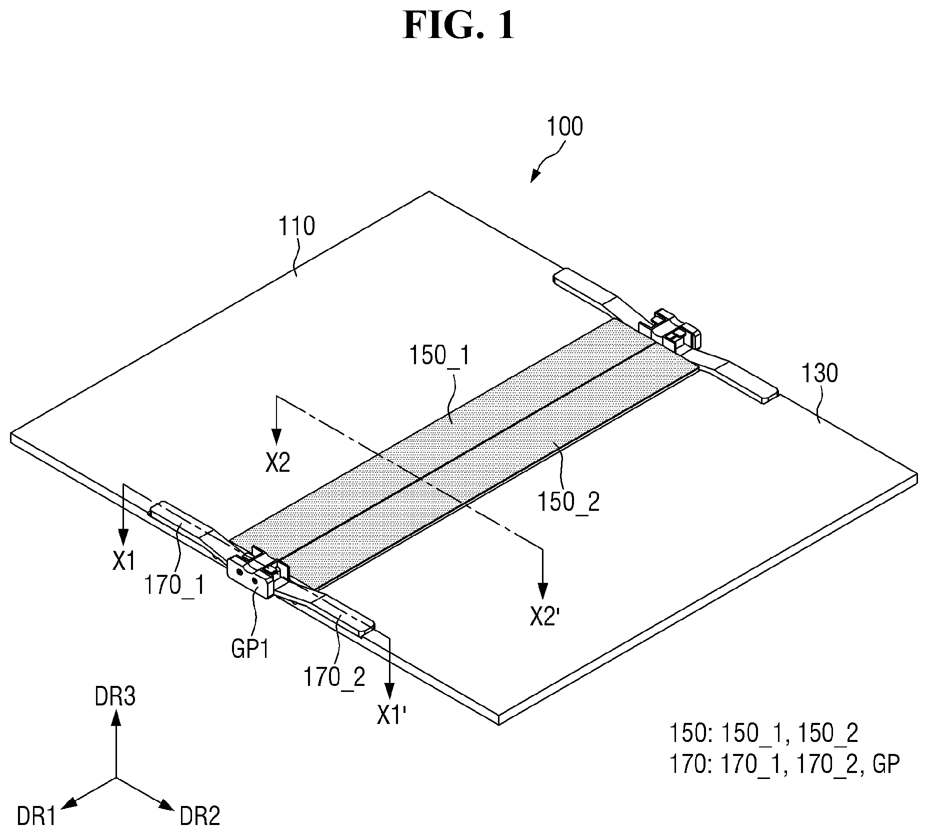 Patent US12590872 — Jig for testing flexible panel and display device including the same — Figure 1