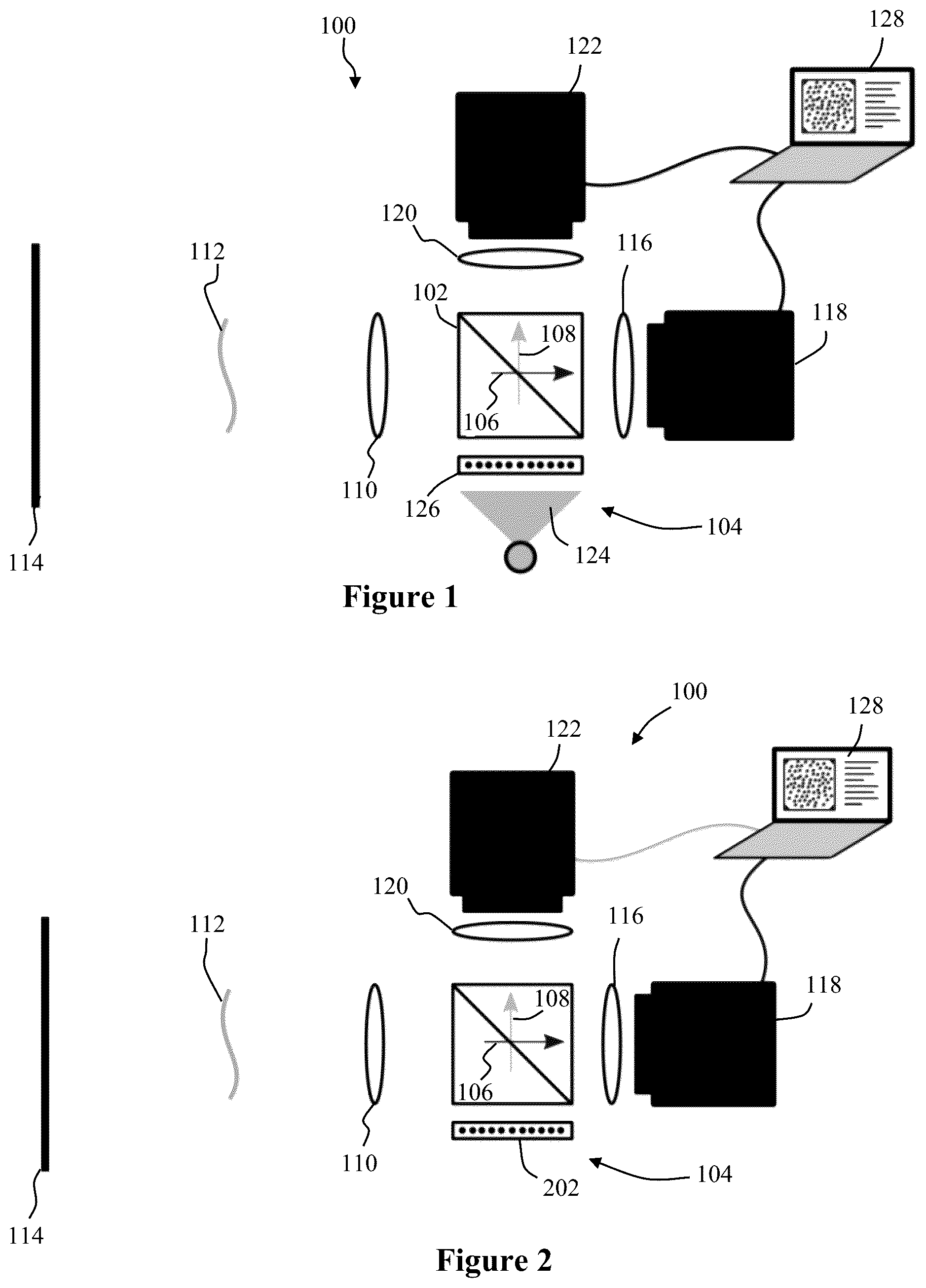 Patent US12590891 — Real-time, reference-free background oriented schlieren imaging system — Figure 1