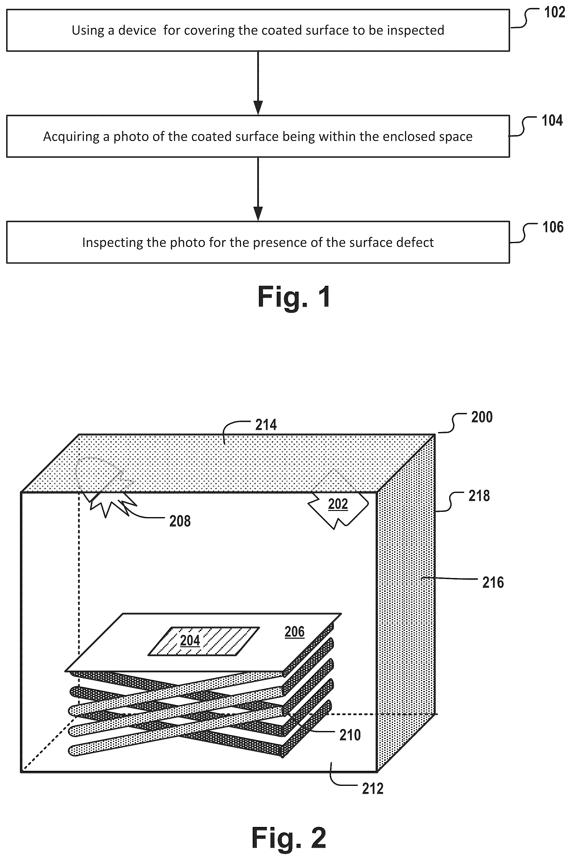 Patent US12590901 — Method for inspecting a coated surface for coating defects — Figure 1