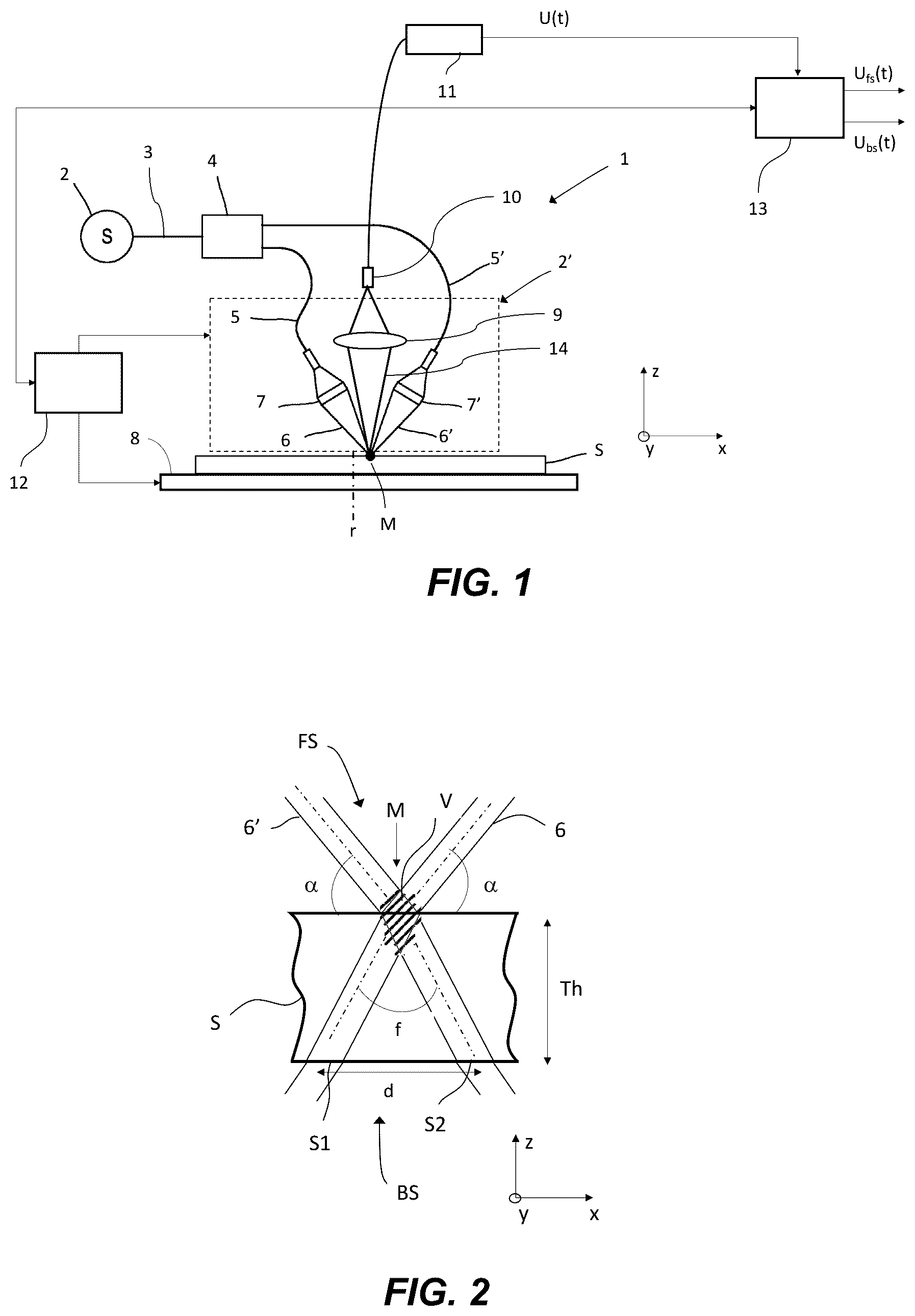 Patent US12590905 — Method and system for discriminating defects present on a frontside from defects present on a backside of a transparent substrate — Figure 1
