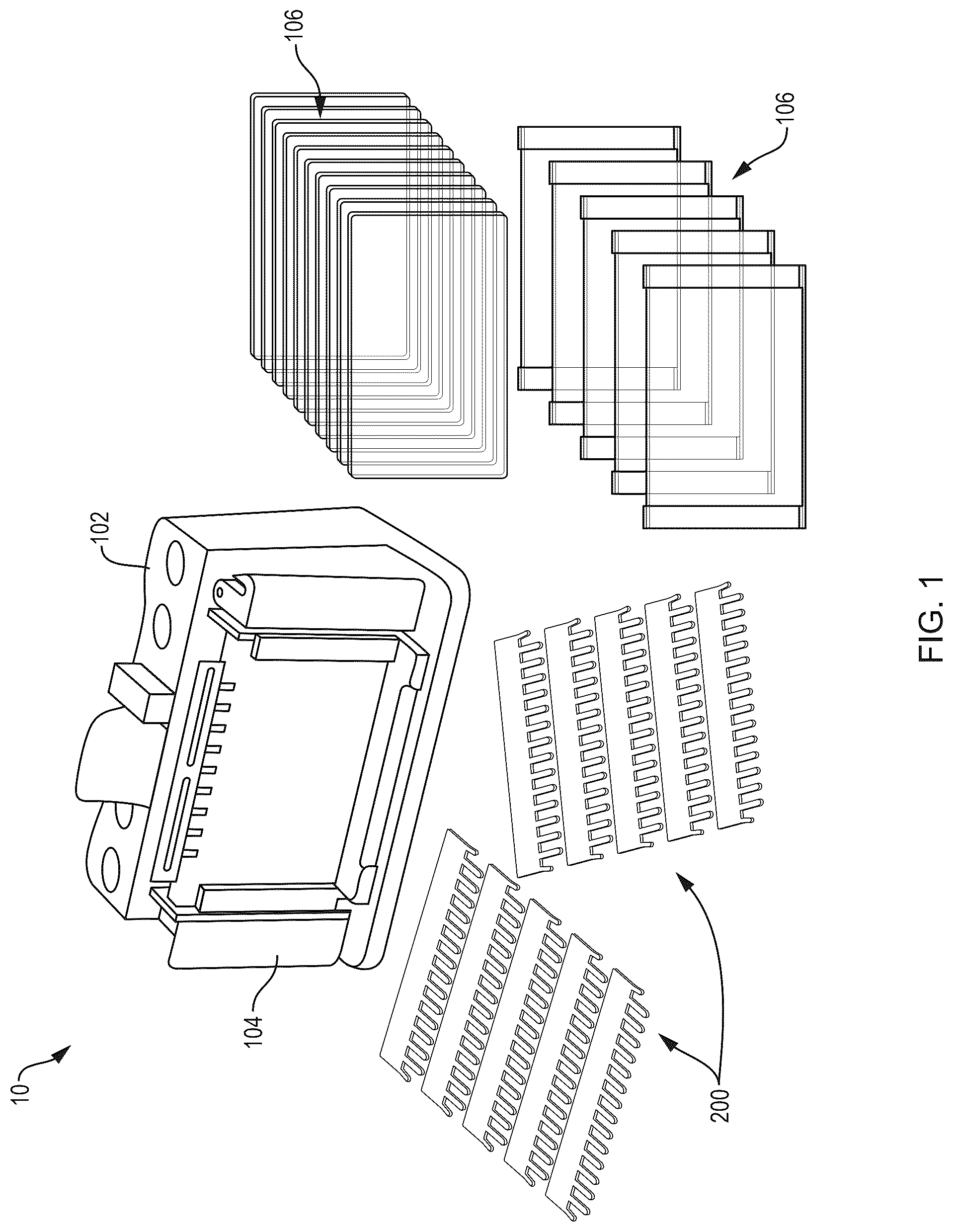 Patent US12590923 Figure 1 – Removal tool for extracting a sample well comb from electrophoretic gels