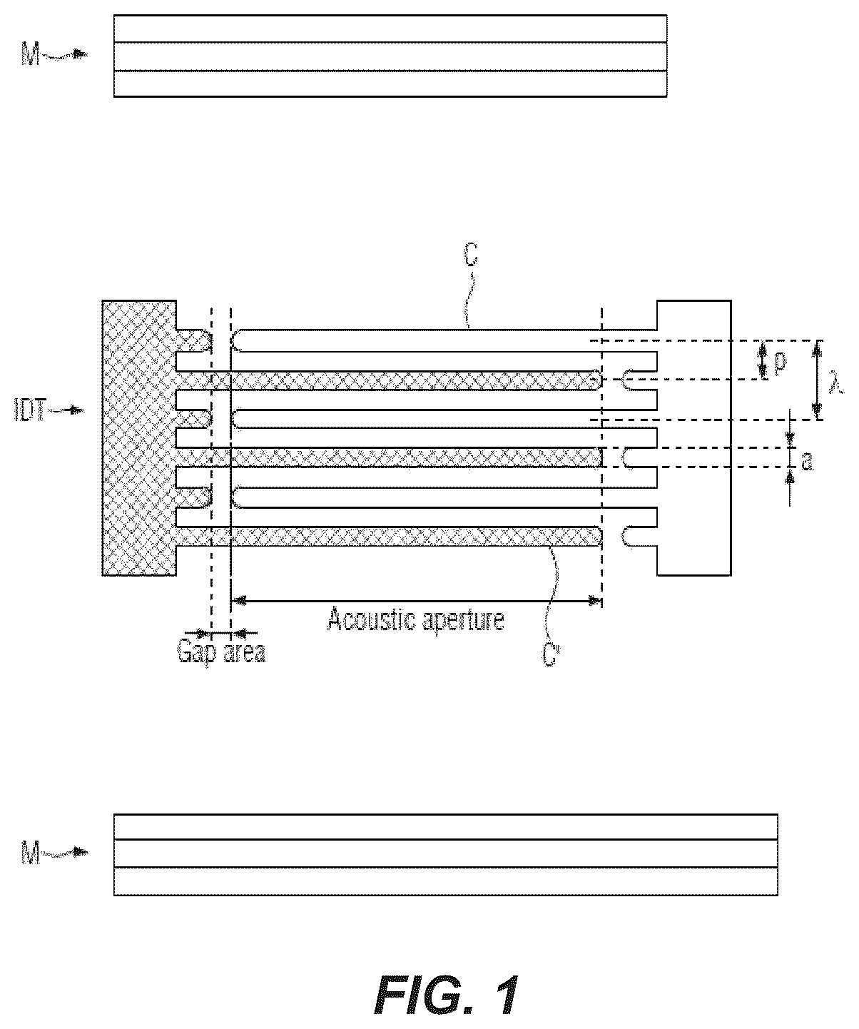 Patent US12590926 — Surface acoustic wave sensor device — Figure 1