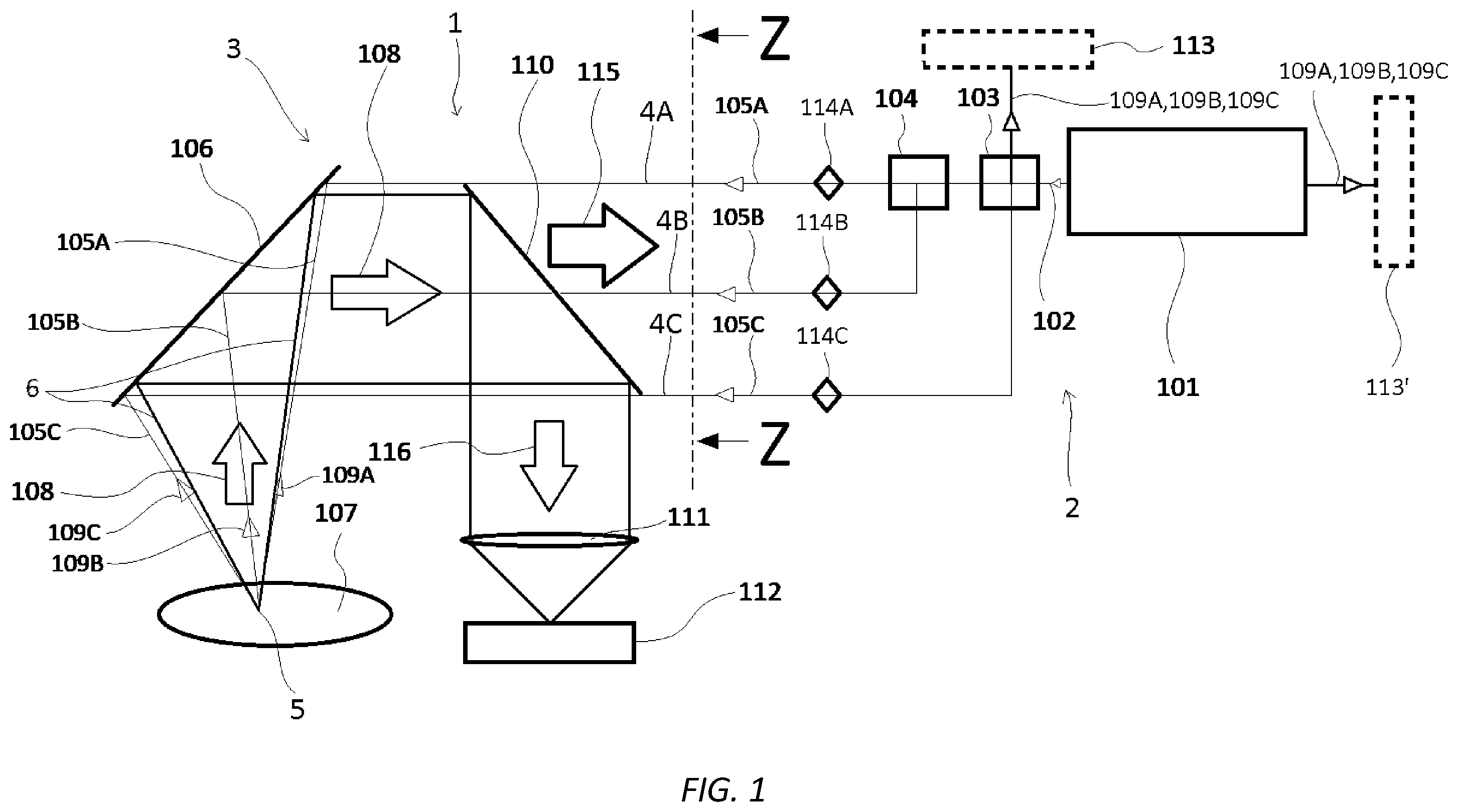 Patent US12590984 — Method for determining at least one speed component of a fluid stream — Figure 1