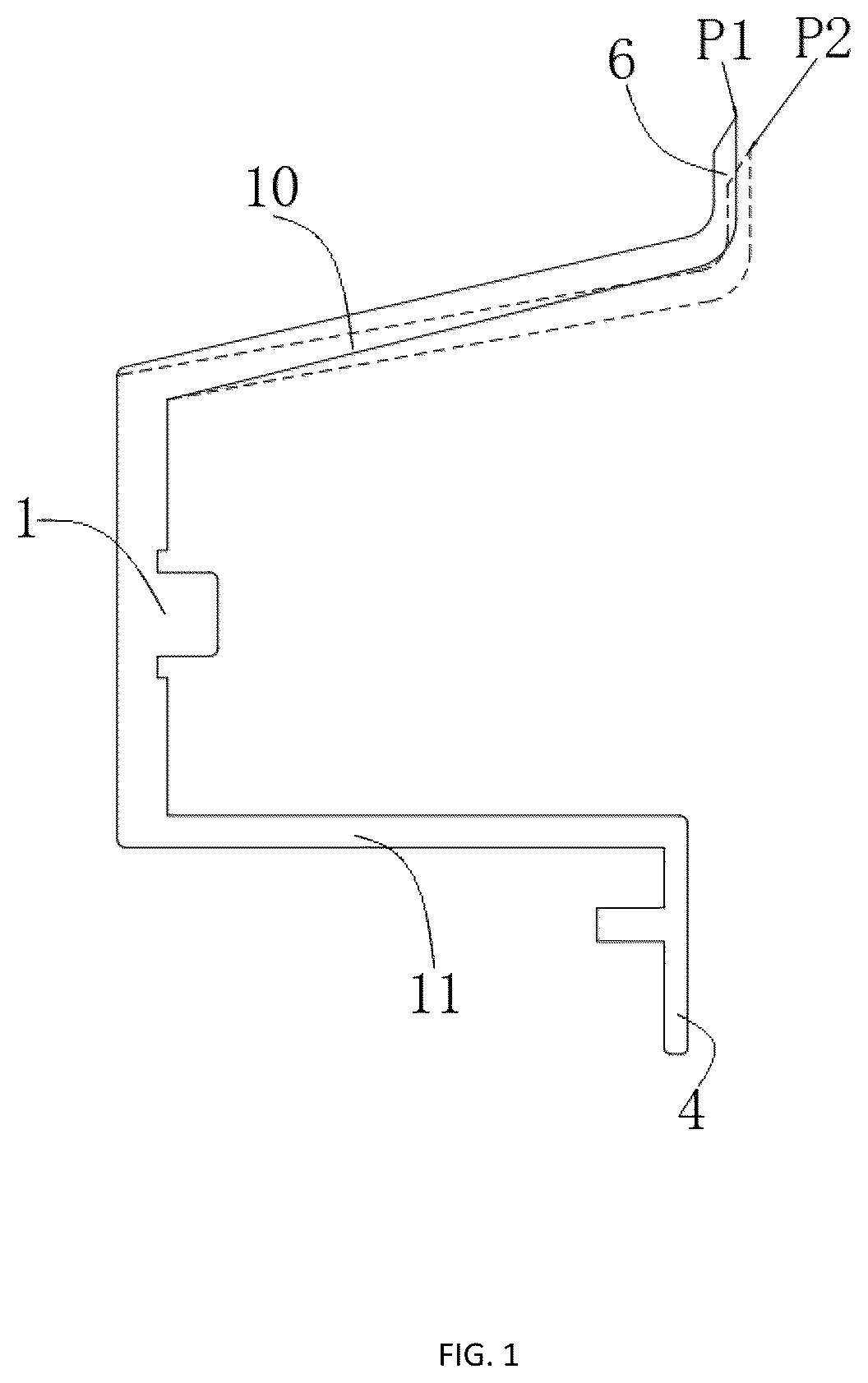 Patent US12590989 — Test pin structure — Figure 1
