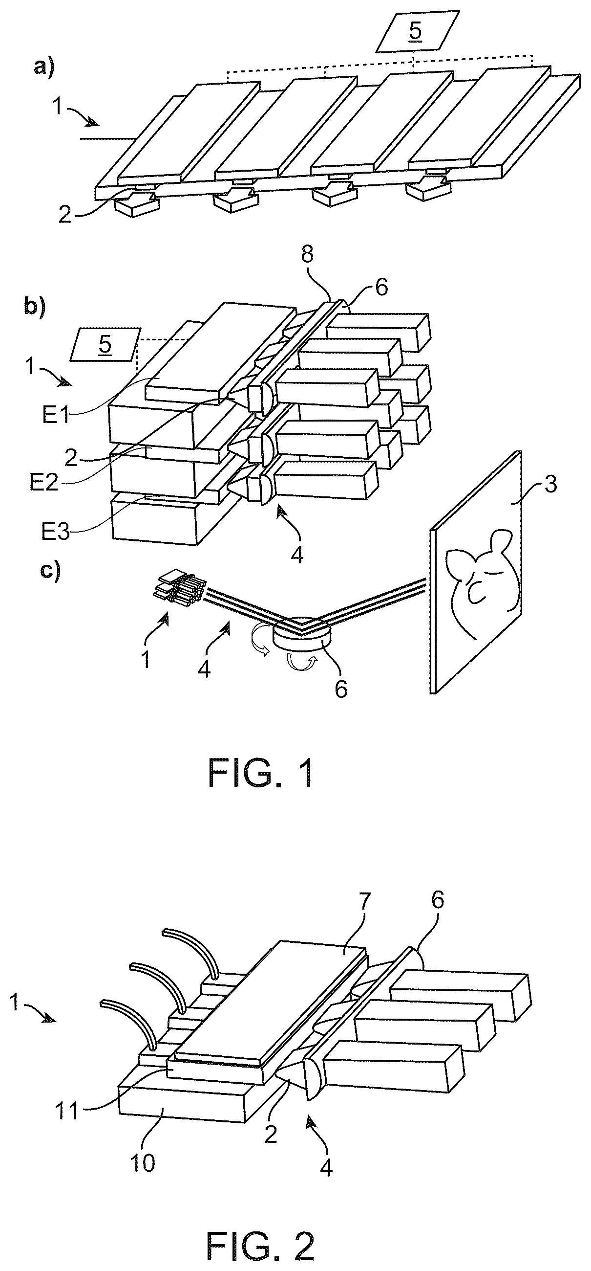Patent US12591045 Figure 1 – Device and method for projecting a plurality of radiation points onto an object surface