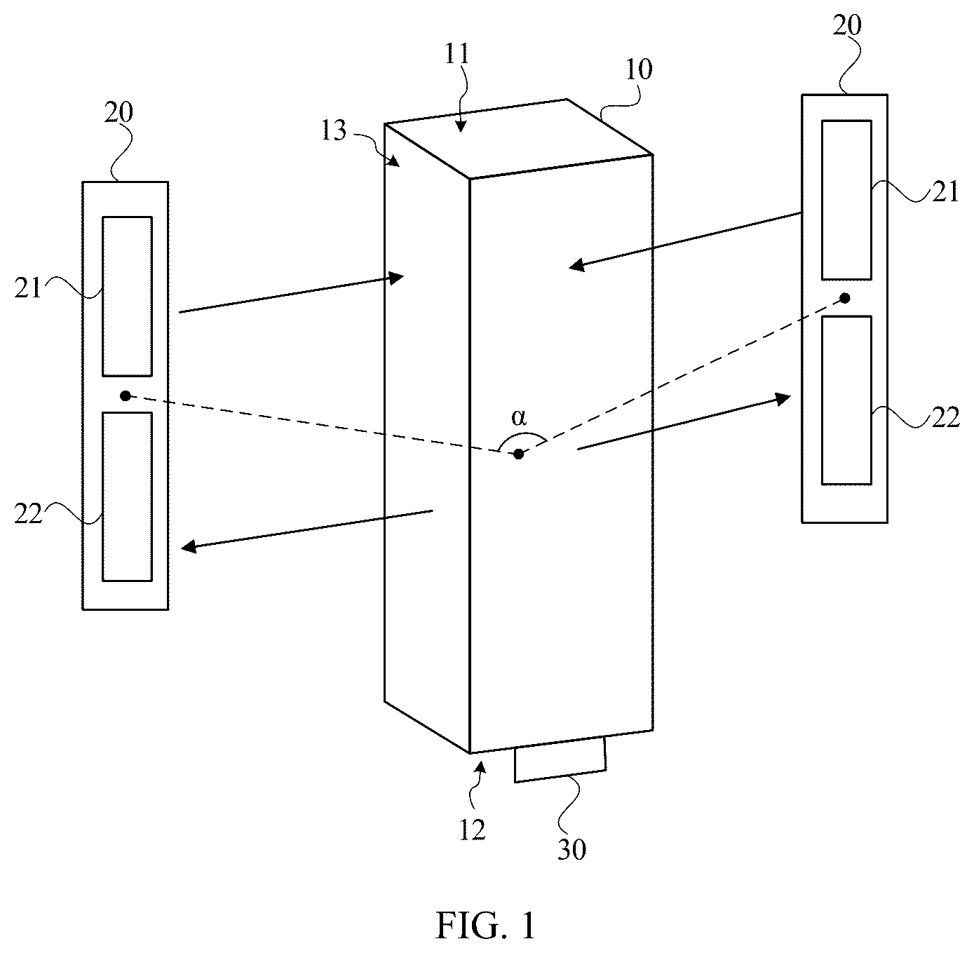 Patent US12591048 — Multi-beam laser radar and self-moving vehicle — Figure 1